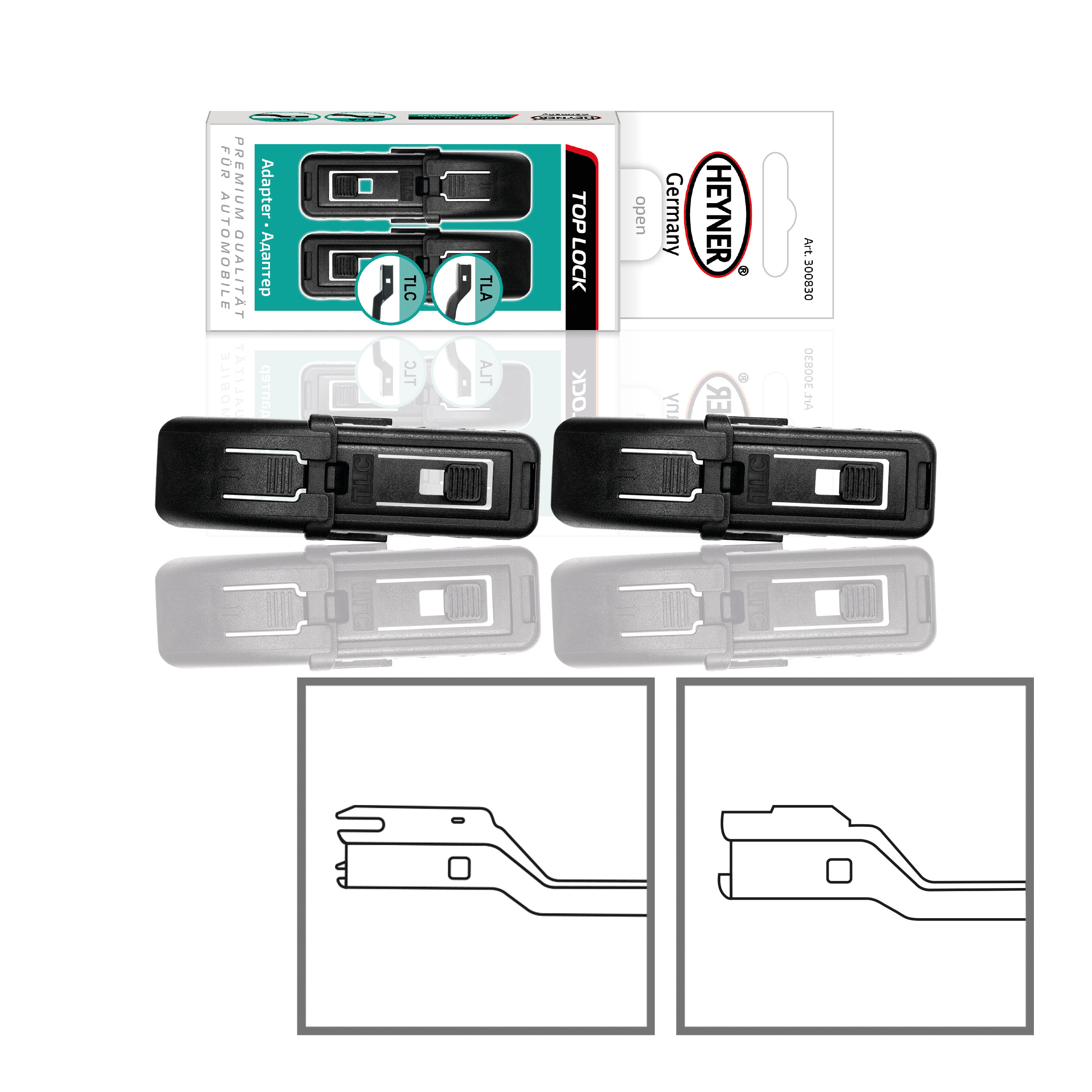 Adapter 2er-Set | HEYNER® TOP LOCK A/C