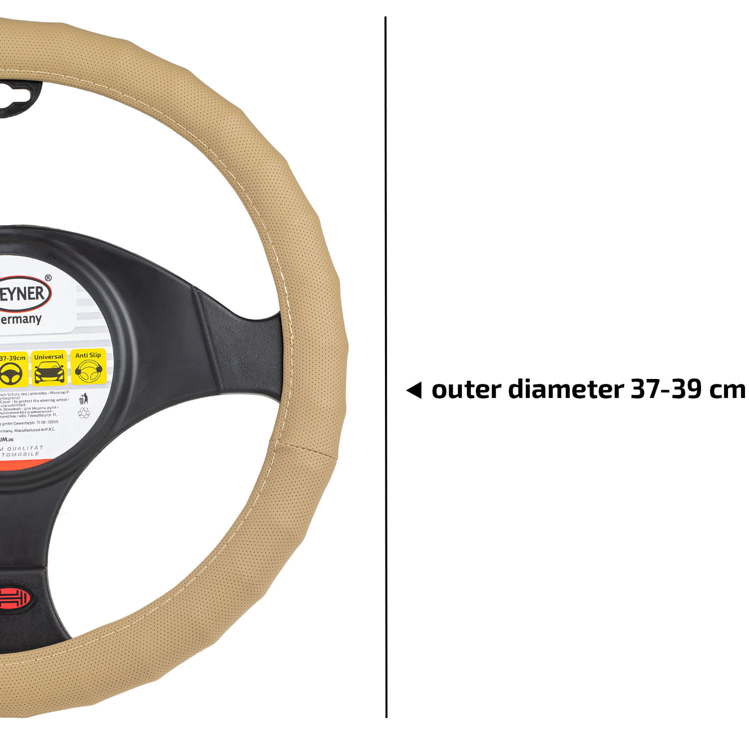 Premium Lenkradhülle | HEYNER® Soft Comfort PRO