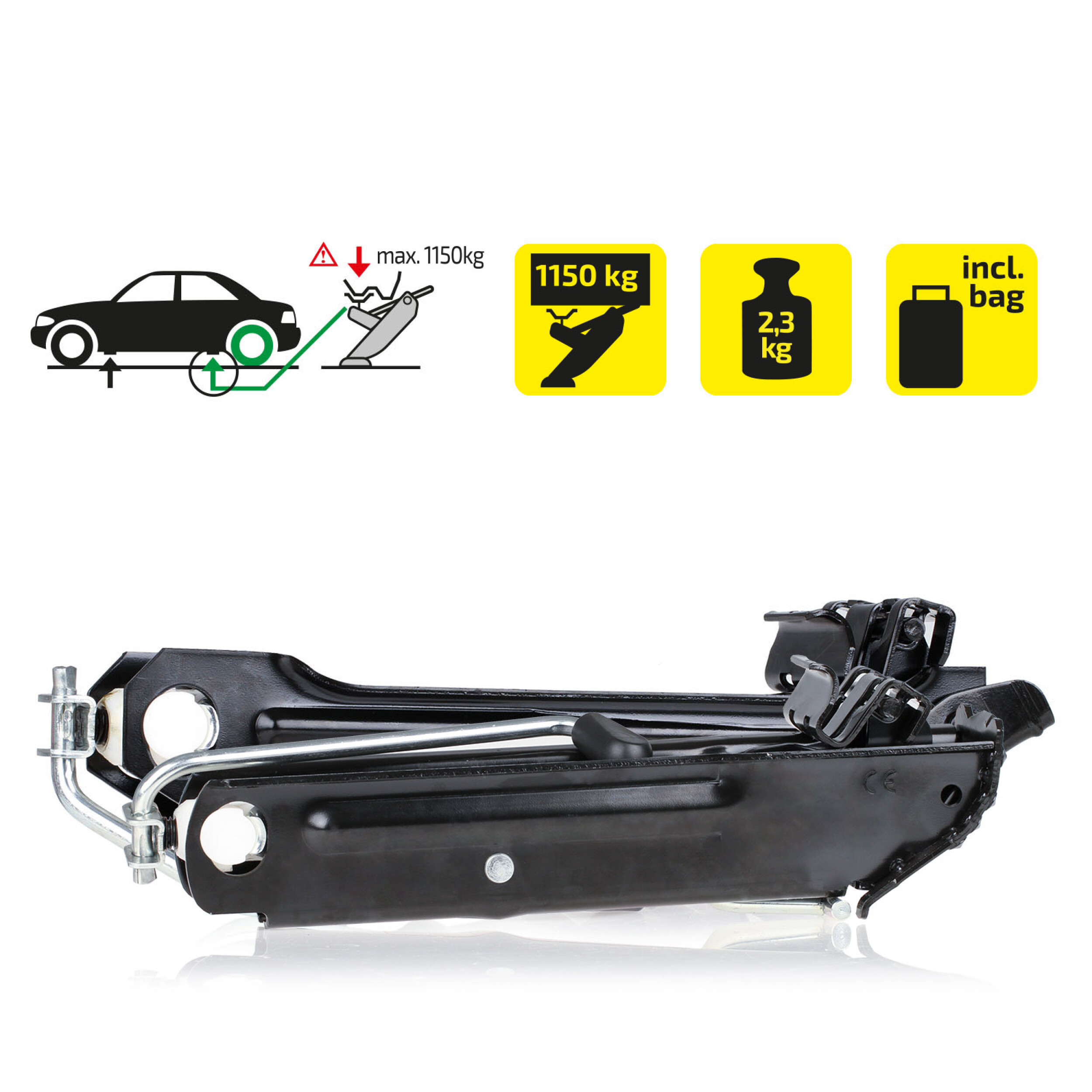 Wagenheber Passat/Superb 1150 kg | HEYNER® OEM Lift PRO