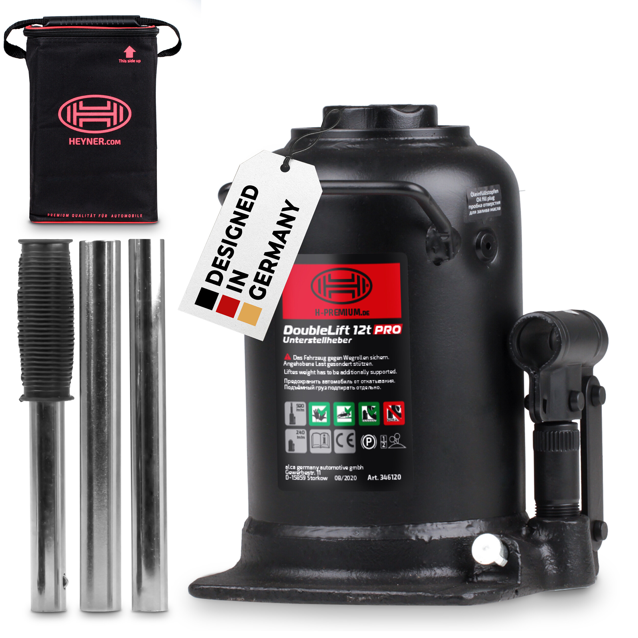 Hydraulischer Stempelwagenheber | HEYNER® DoubleLift 12t PRO