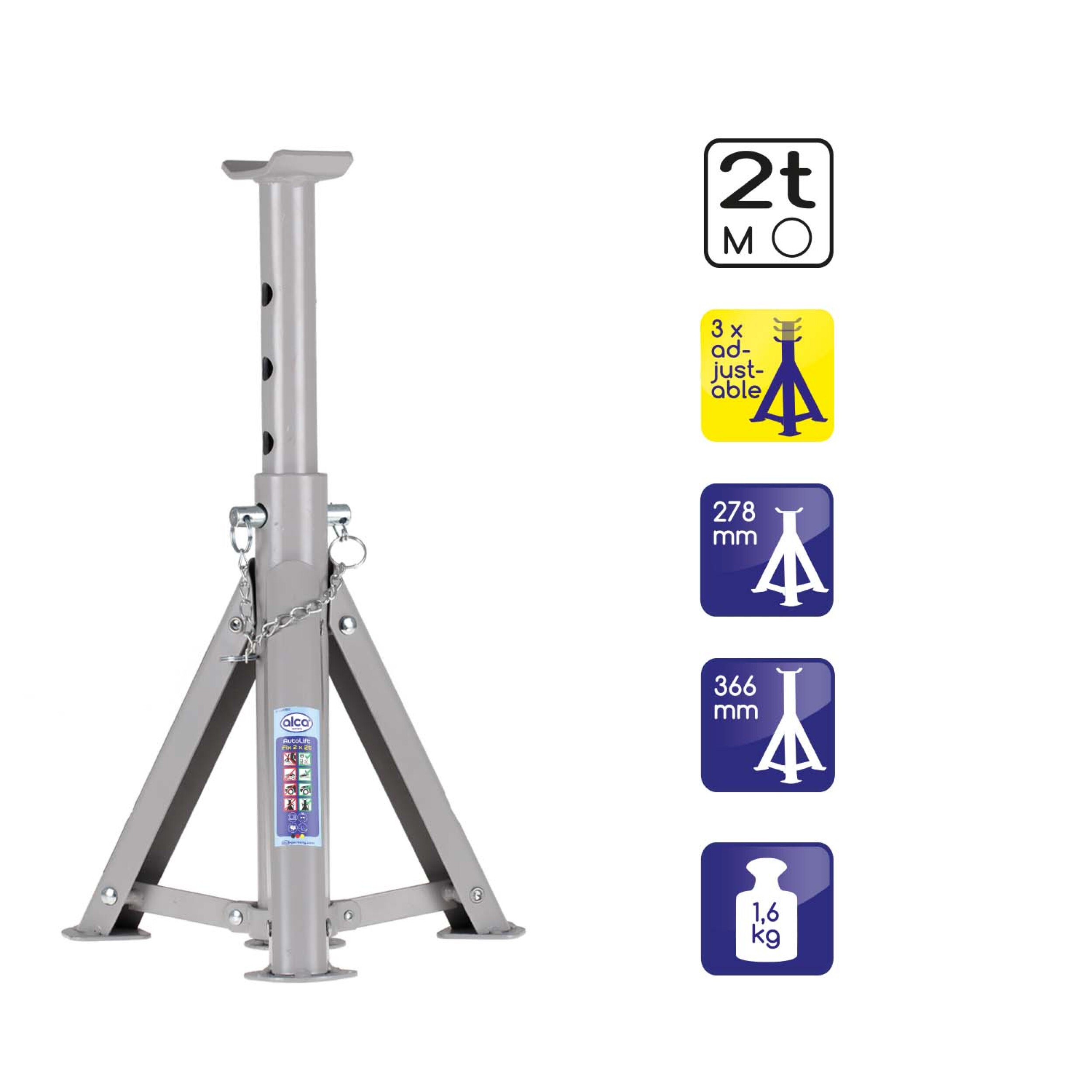 Faltbarer Unterstellbock (2er-Set) | alca® Auto Lift Fix