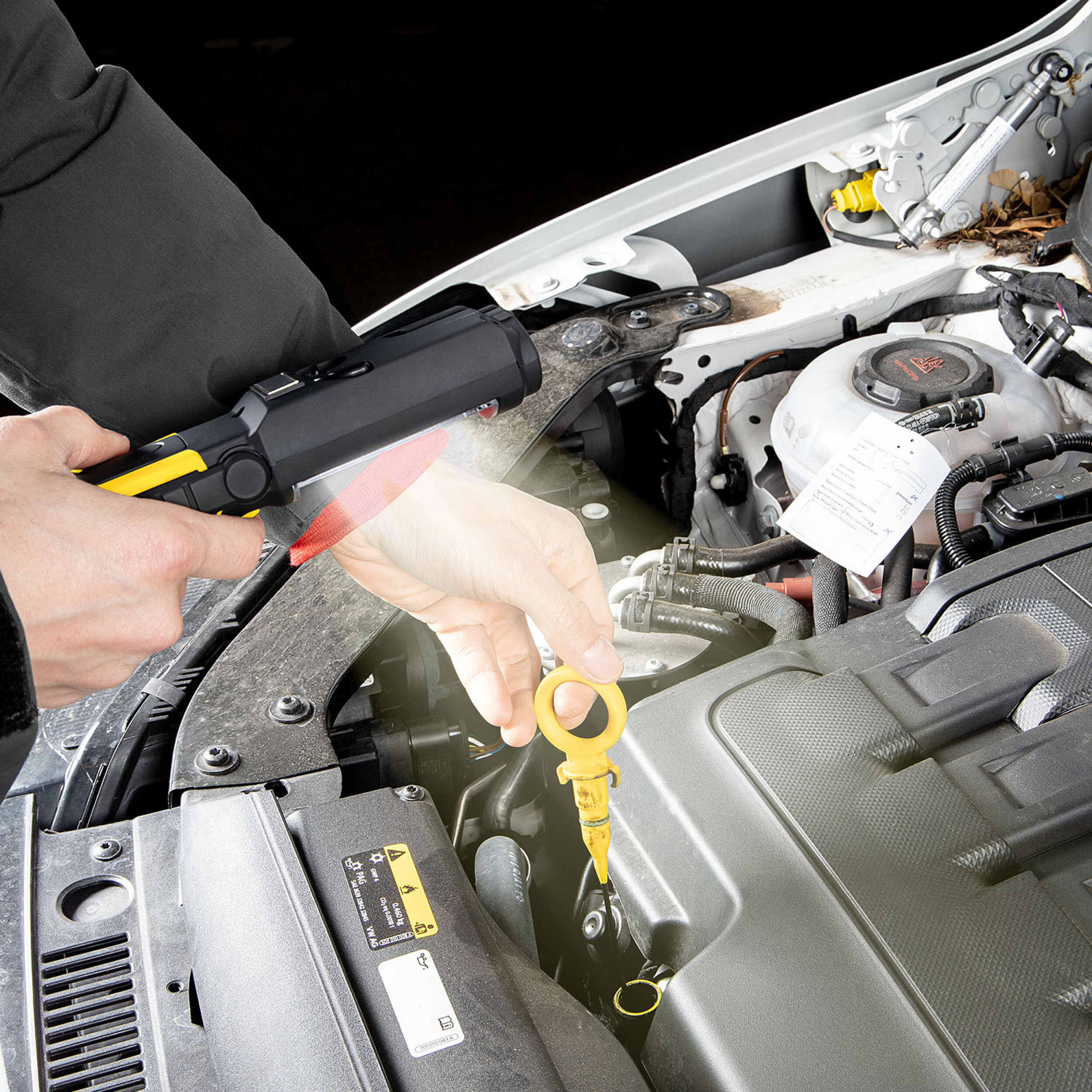 COB-LED Arbeitslampe mit Batterien | alca® COB-LED Lamp