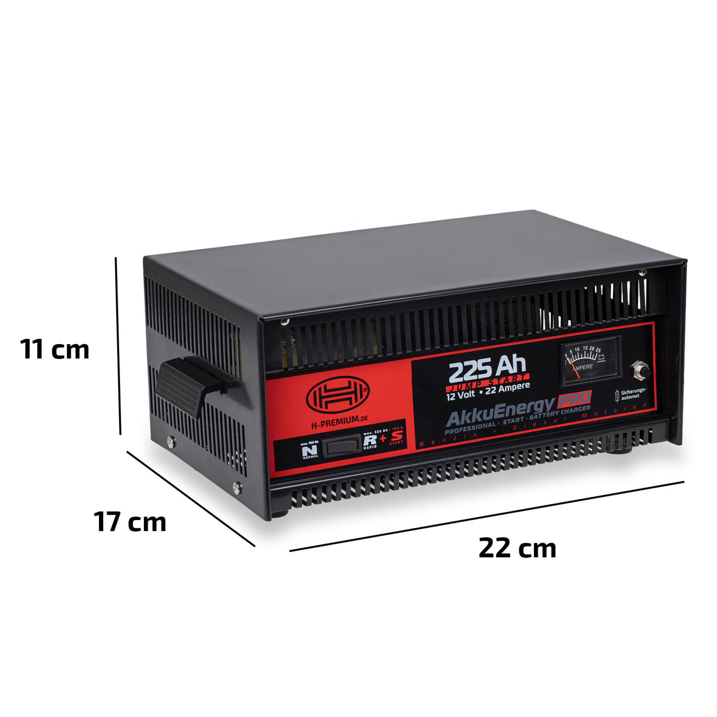 Autobatterie-Ladegerät mit Starthilfe-Funktion | HEYNER® AkkuEnergy PRO