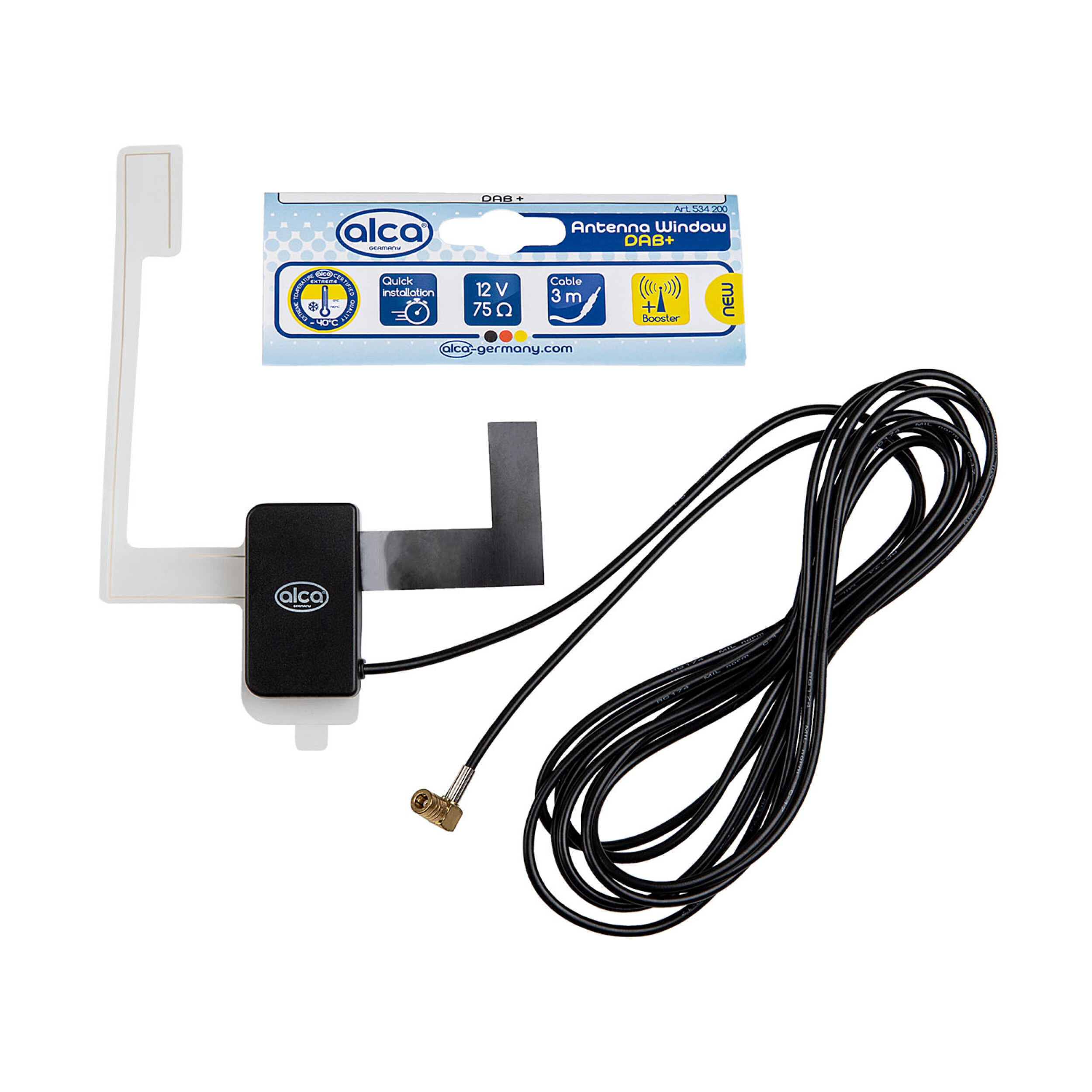 Scheibenantenne DAB+ | alca® Antenne Aktiv