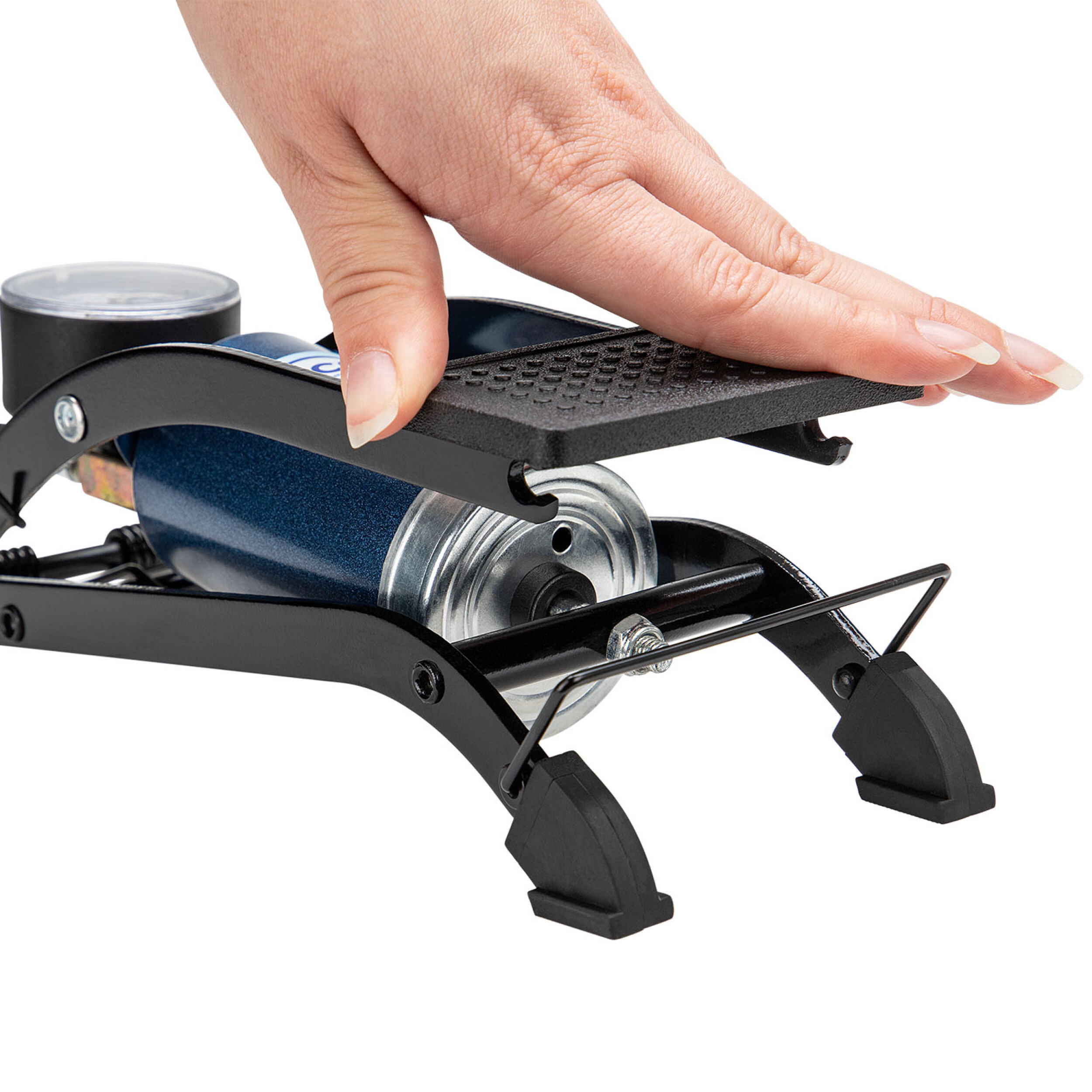 Hochleistungs-Fußpumpe mit Manometer | alca® AeroPump High Power