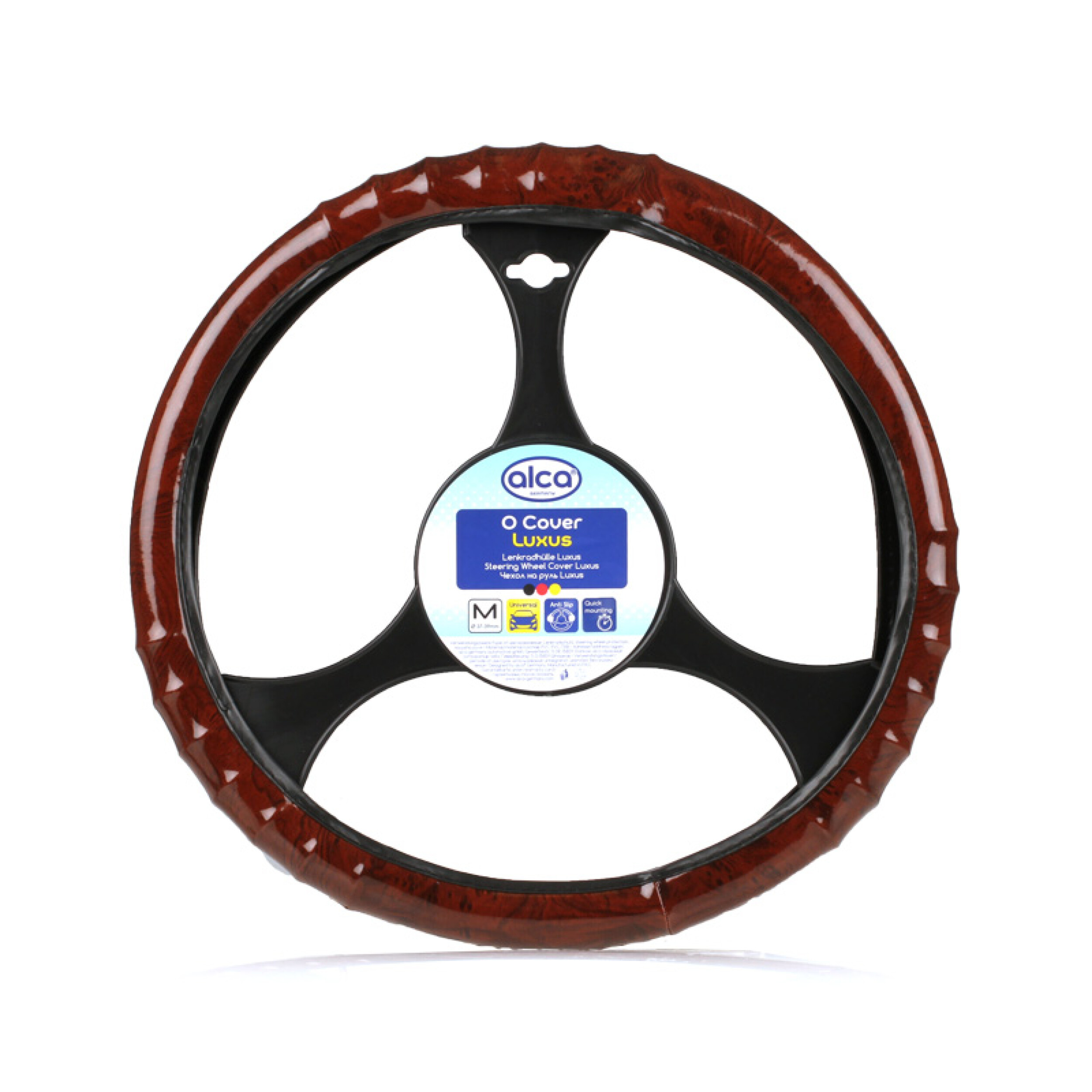 Lenkradhülle Luxus braun Holzopik | alca® O-Cover