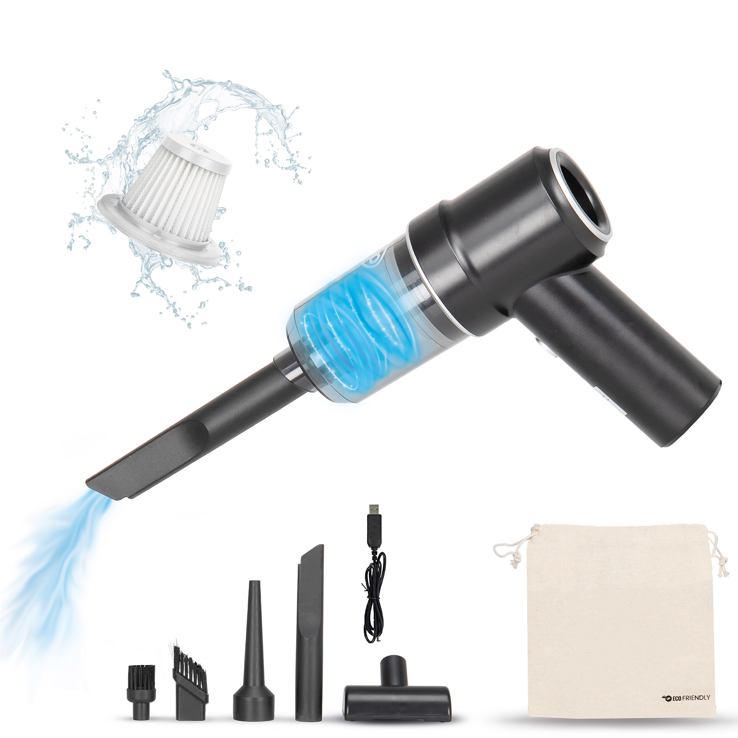 Hochleistungs Akku Handstaubsauger 50W | alca® AkkuCleaner Compact