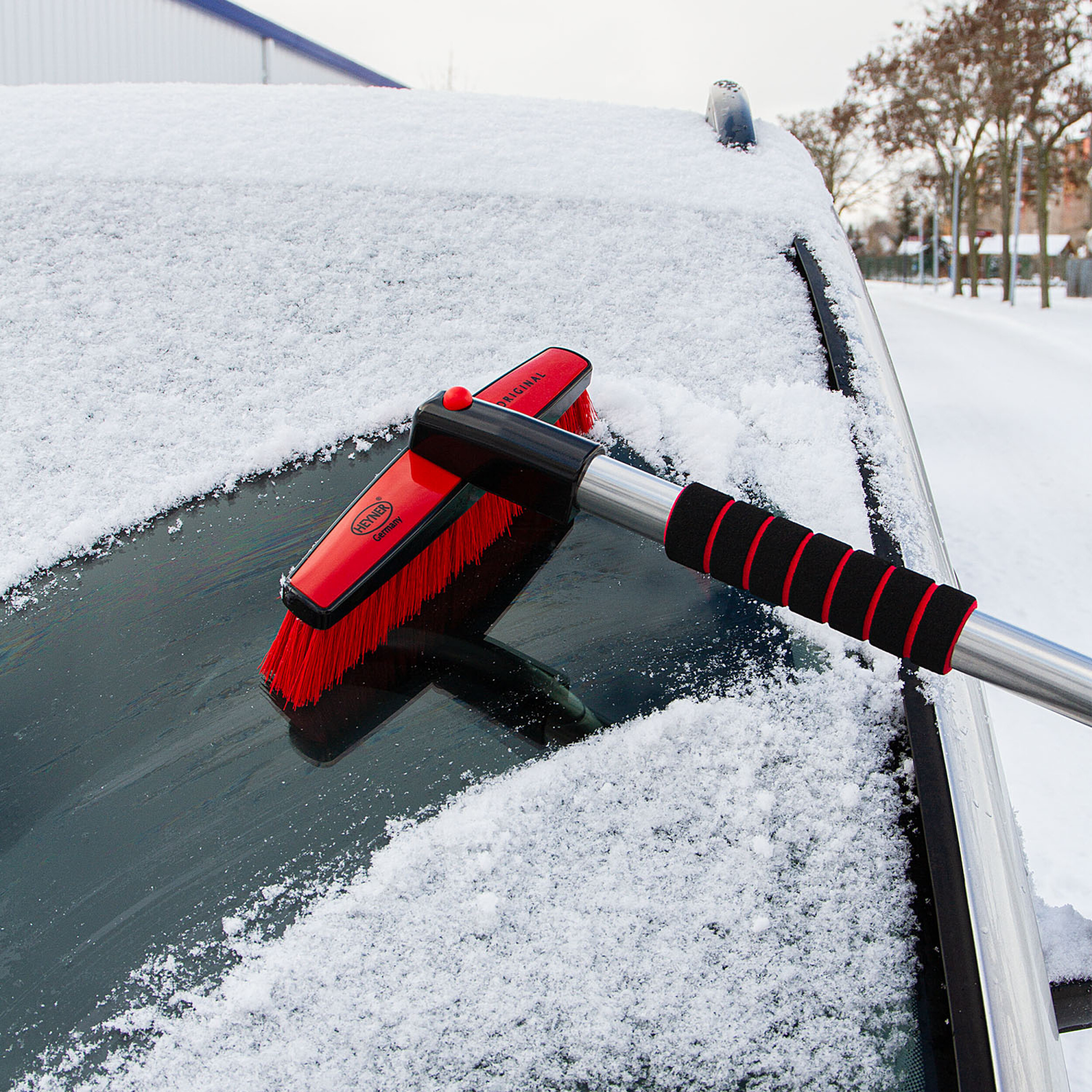 Teleskop-Schneebesen, Eiskratzer & Eisbrecher (3 in 1) | HEYNER® SnowStar XL PRO