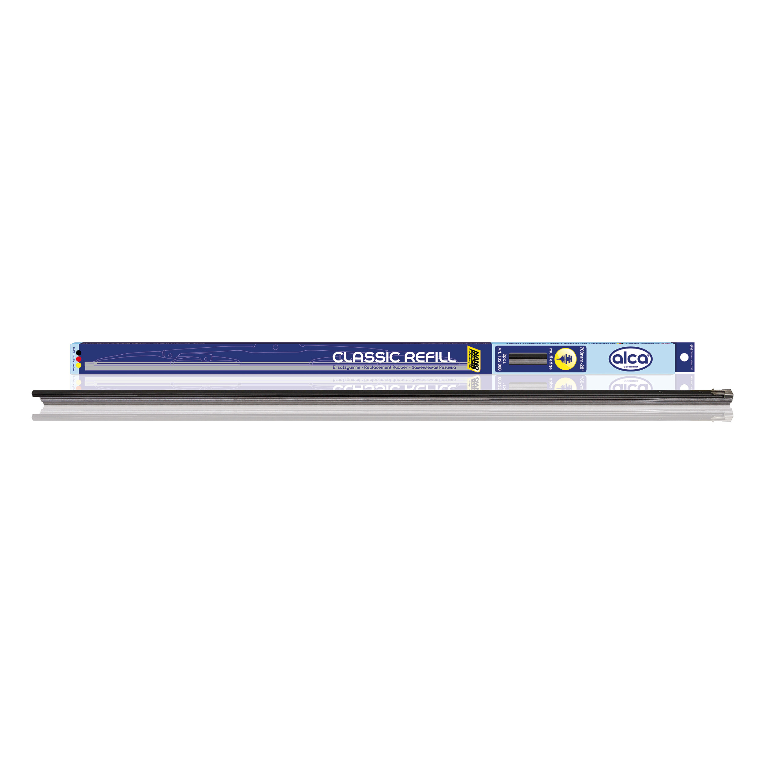 Ersatzgummi (2er-Set) 28"/700 mm multi edge | alca® REFILL