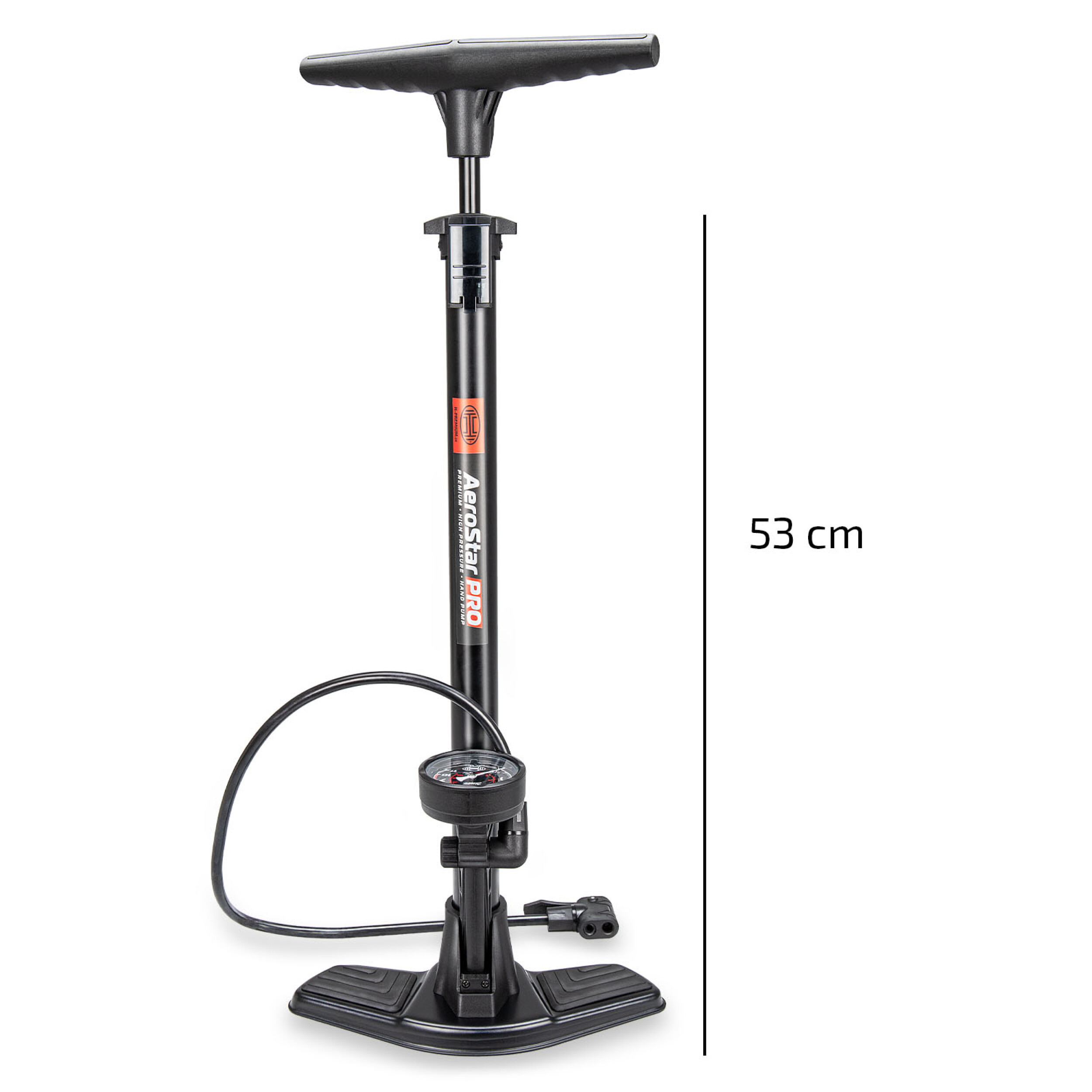 Hochleistungs-Handpumpe mit Manometer | HEYNER® AeroStar PRO