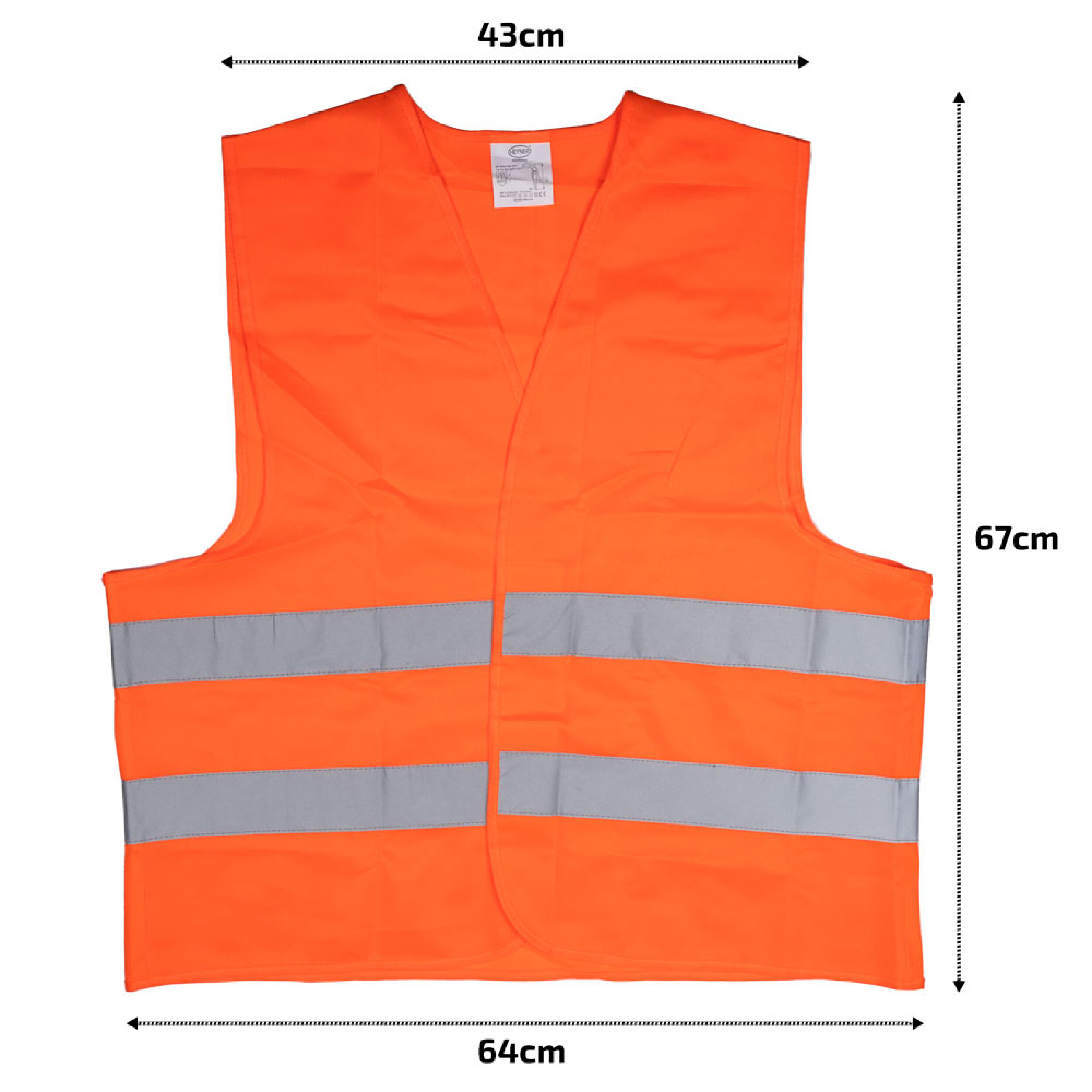 Premium Warnweste mit Zertifikat XL | HEYNER® Safety Jacket PRO