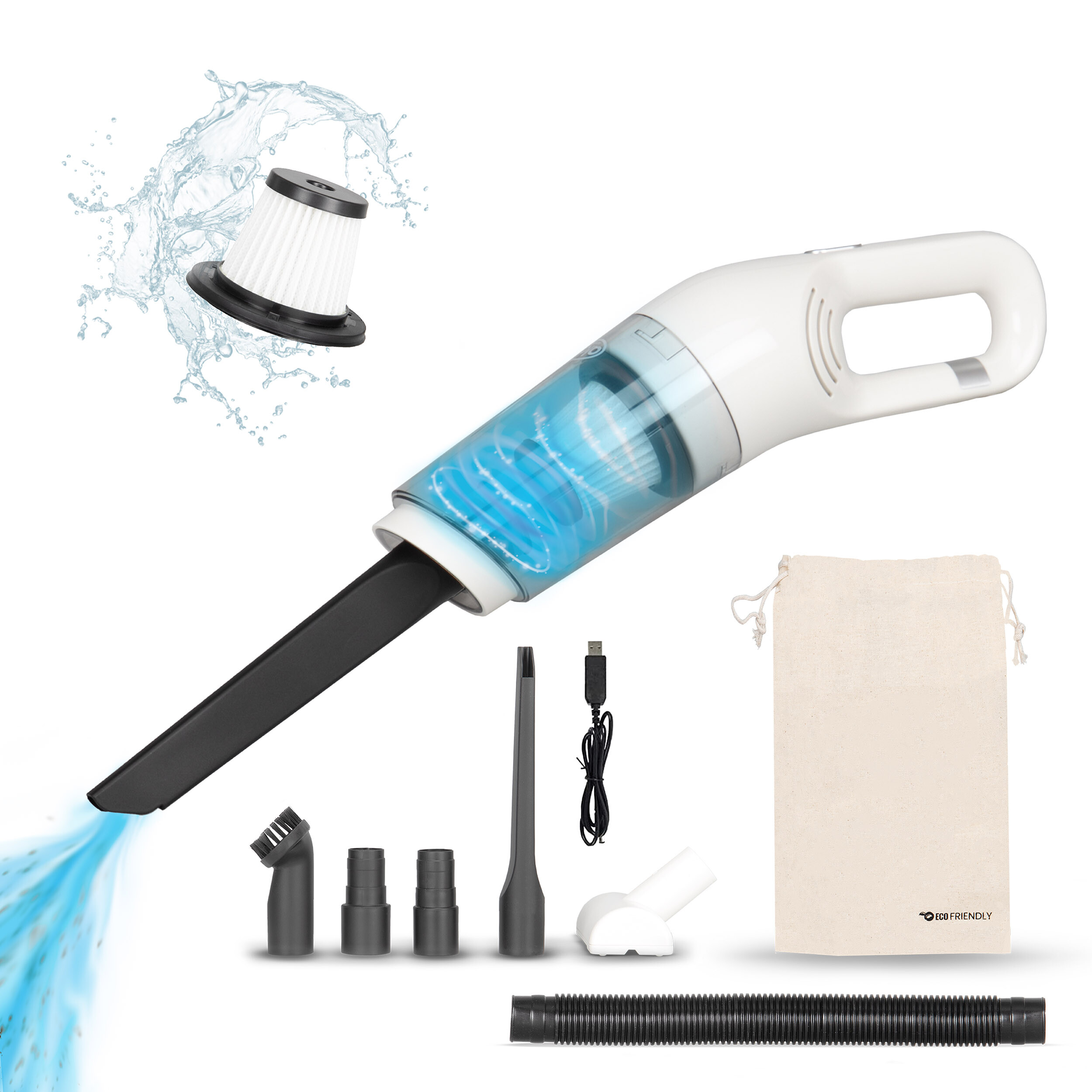 Hochleistungs Akku Handstaubsauger 70W | alca® AkkuCleaner UltraPower