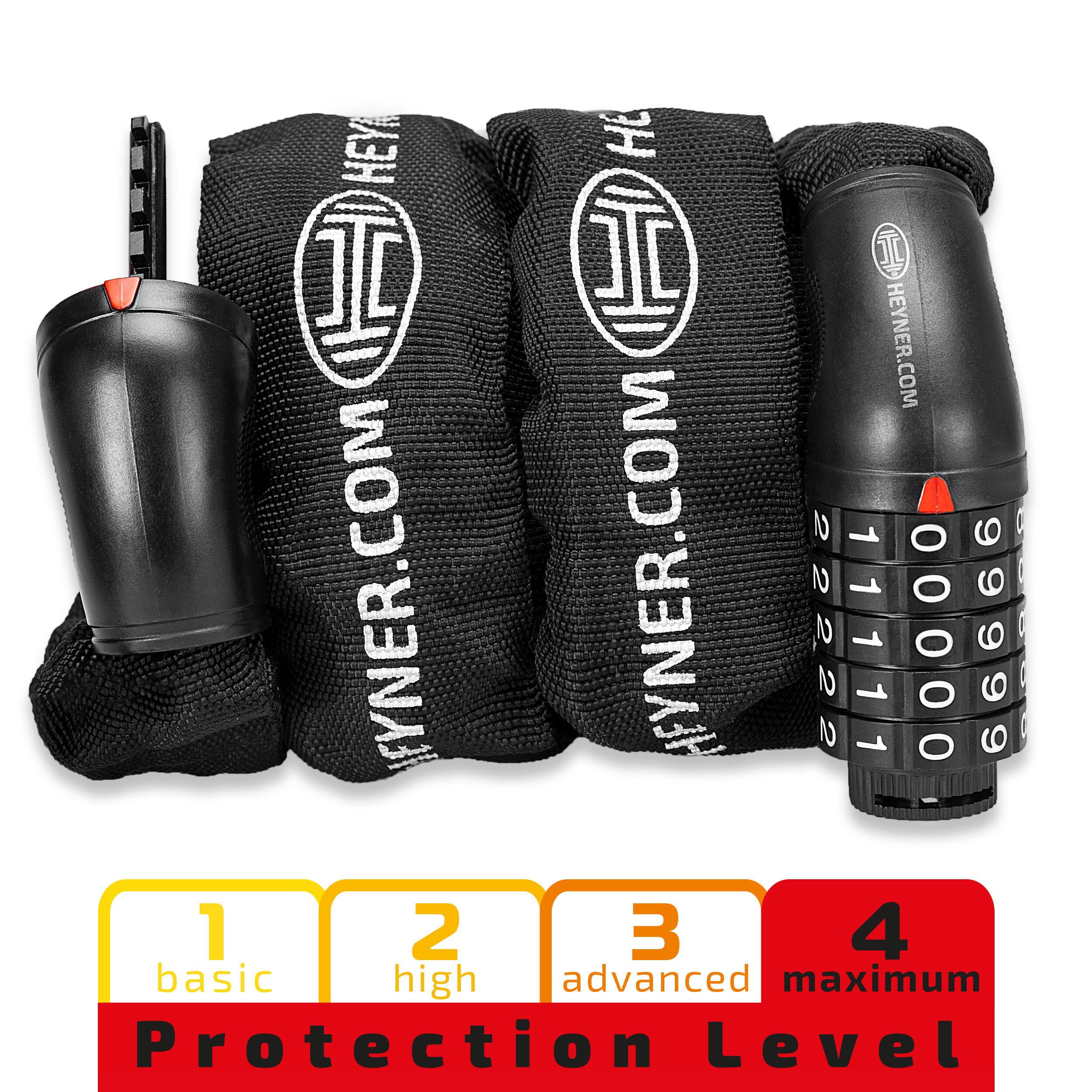 Fahrrad-Zahlenschloss | HEYNER® BICYCLE LOCK M