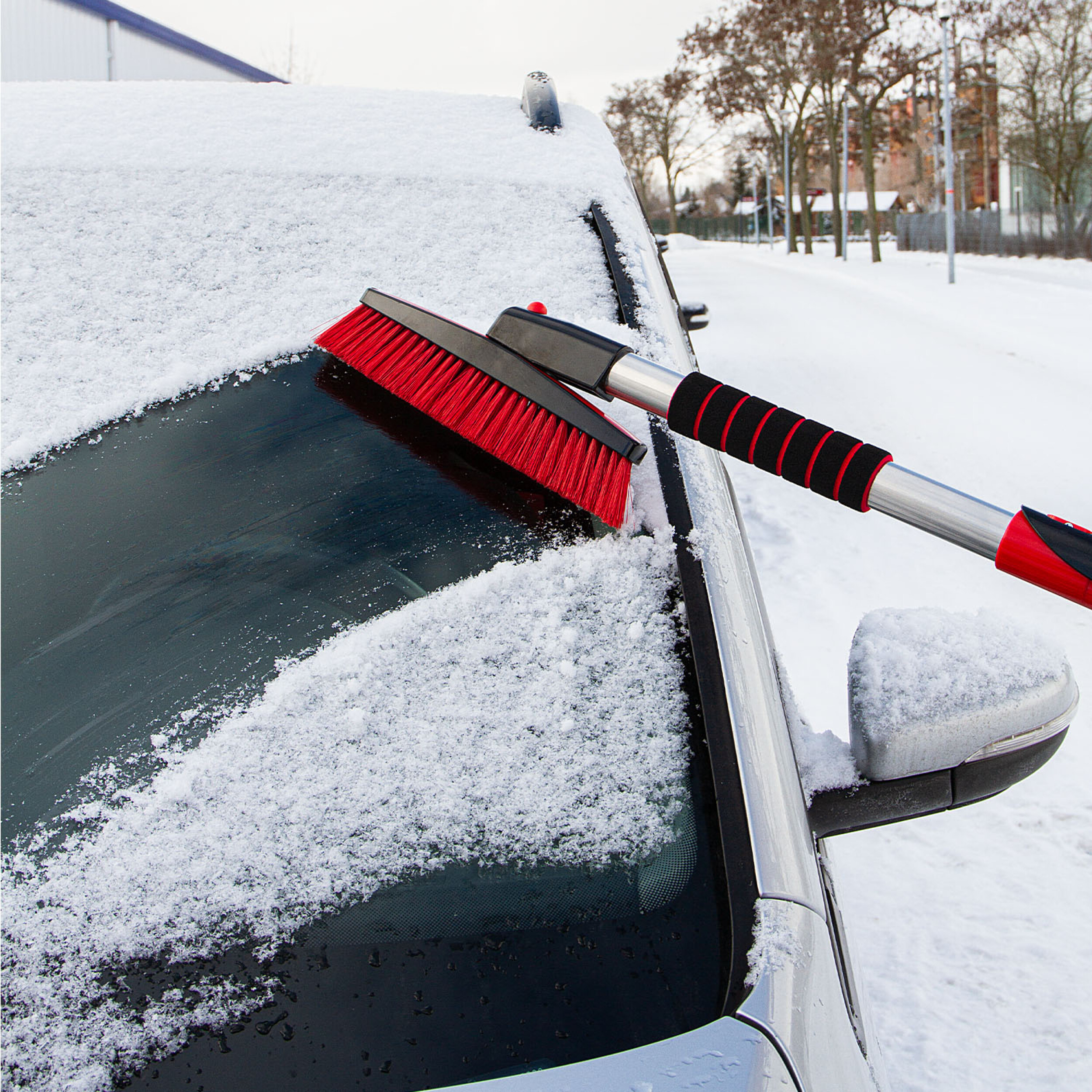 Teleskop-Schneebesen, Eiskratzer & Eisbrecher (3 in 1) | HEYNER® SnowStar XL PRO