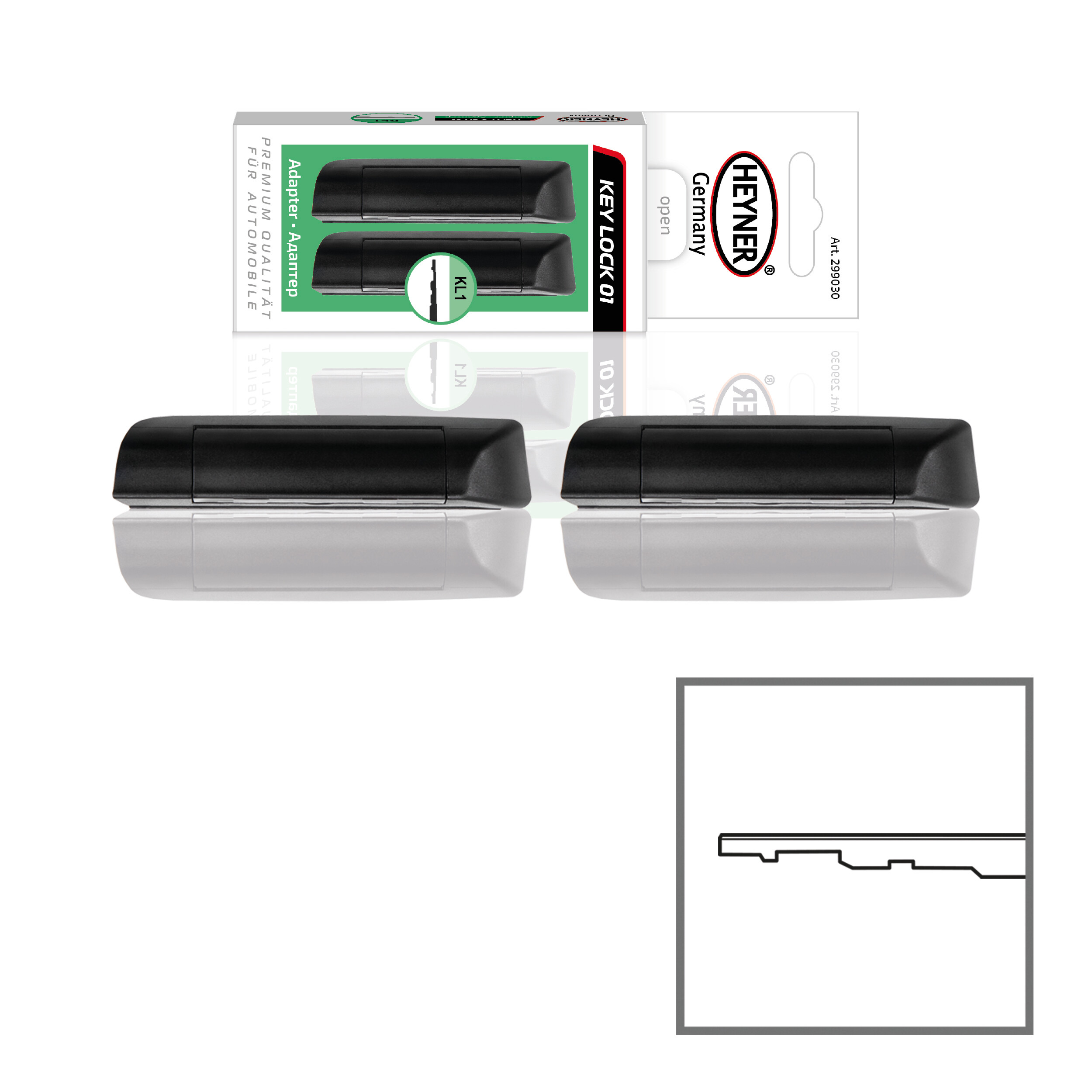 Adapter 2er-Set | HEYNER® KEY LOCK