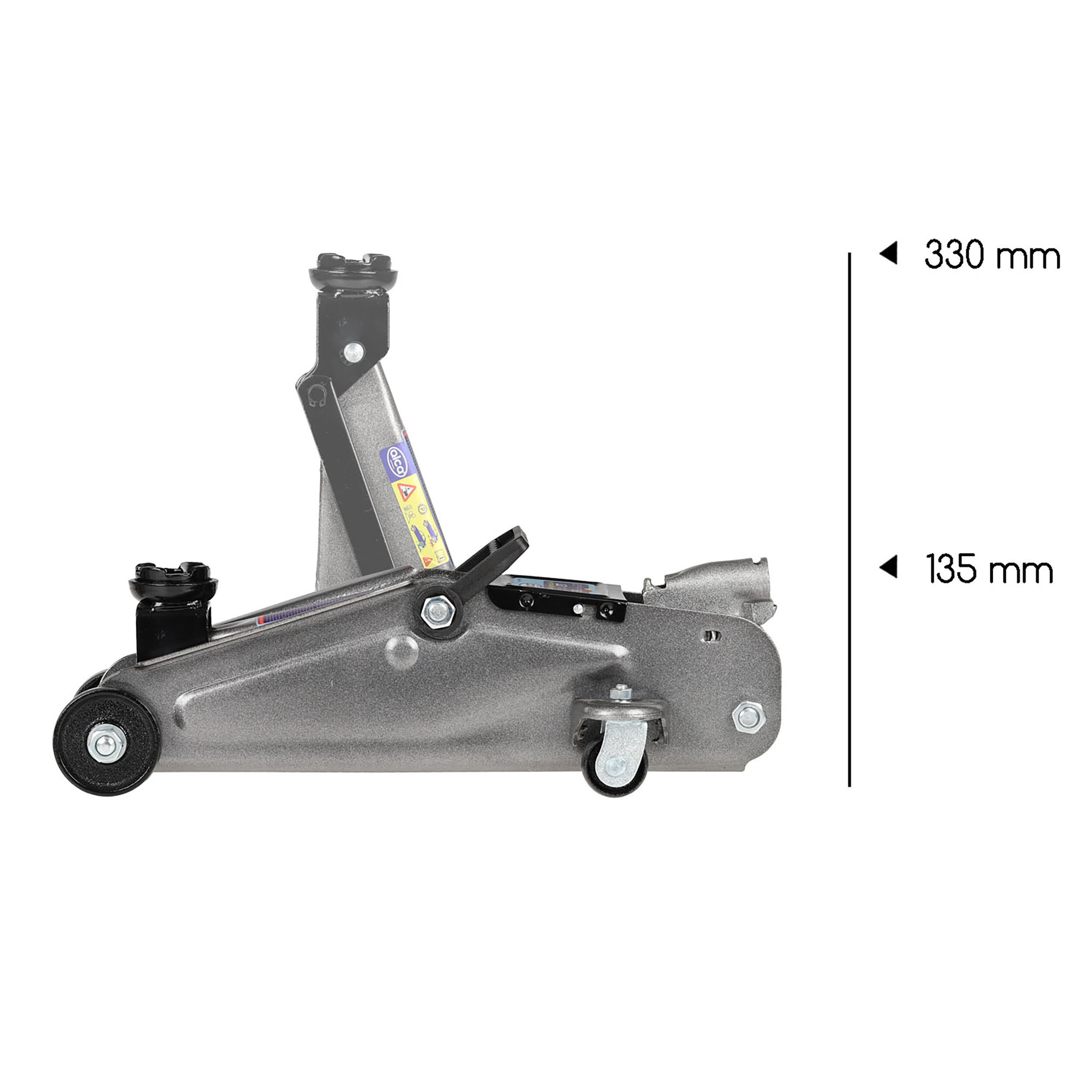 Hydraulischer Rangierwagenheber 2 t | alca® Auto Lift 2t Hydraulik