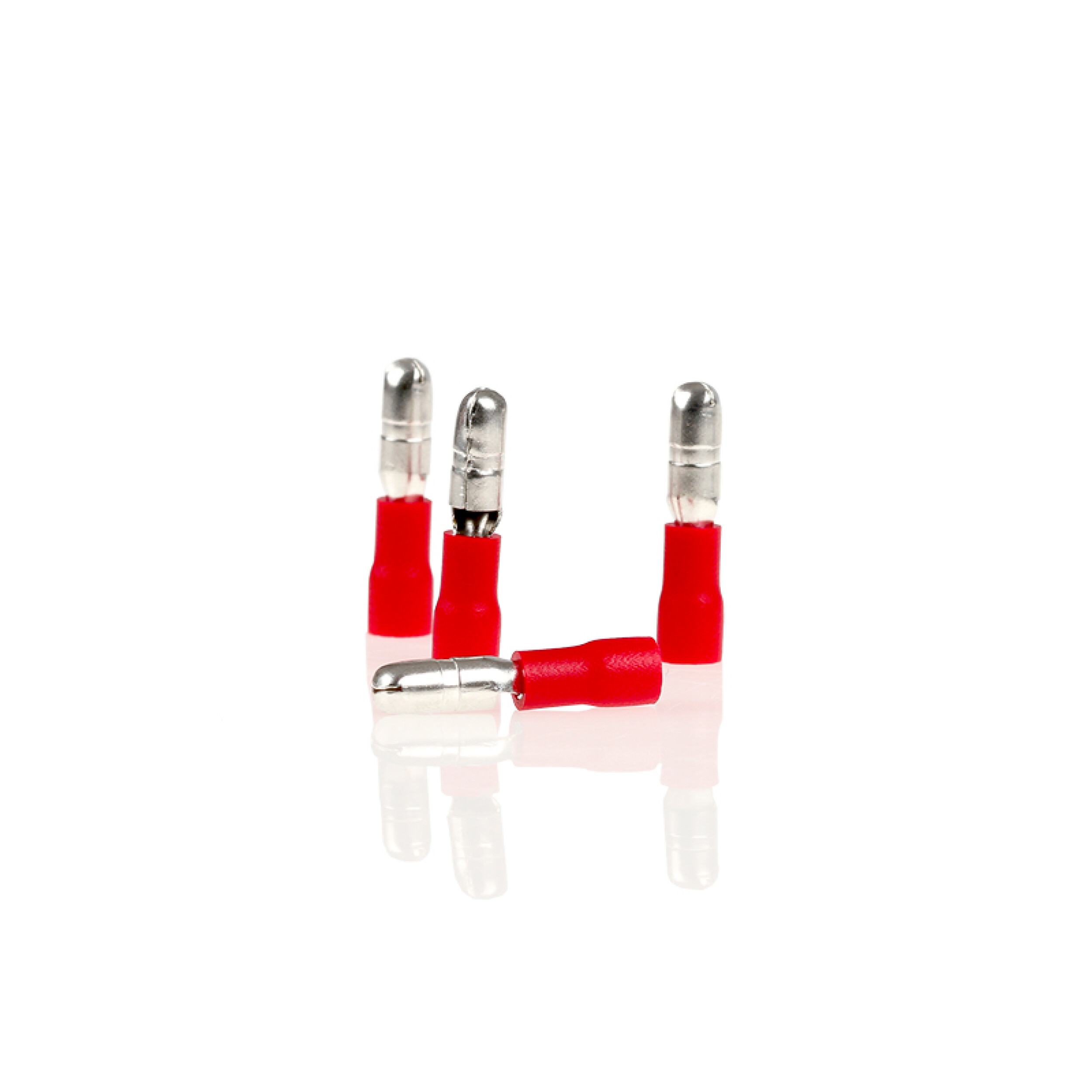 Rundstecker rot 4,0mm 10St. | alca® Cable Connect