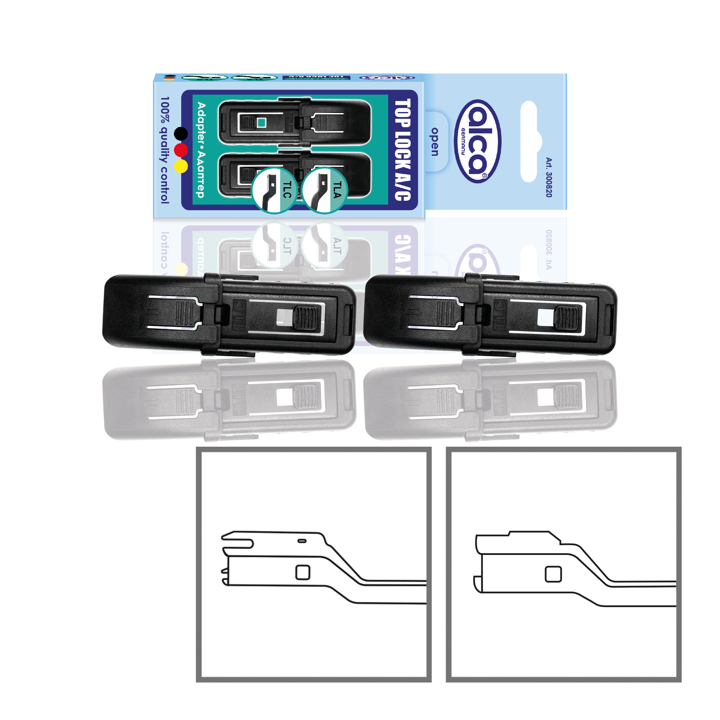Adapter 2er-Set | alca® TOP LOCK A/C