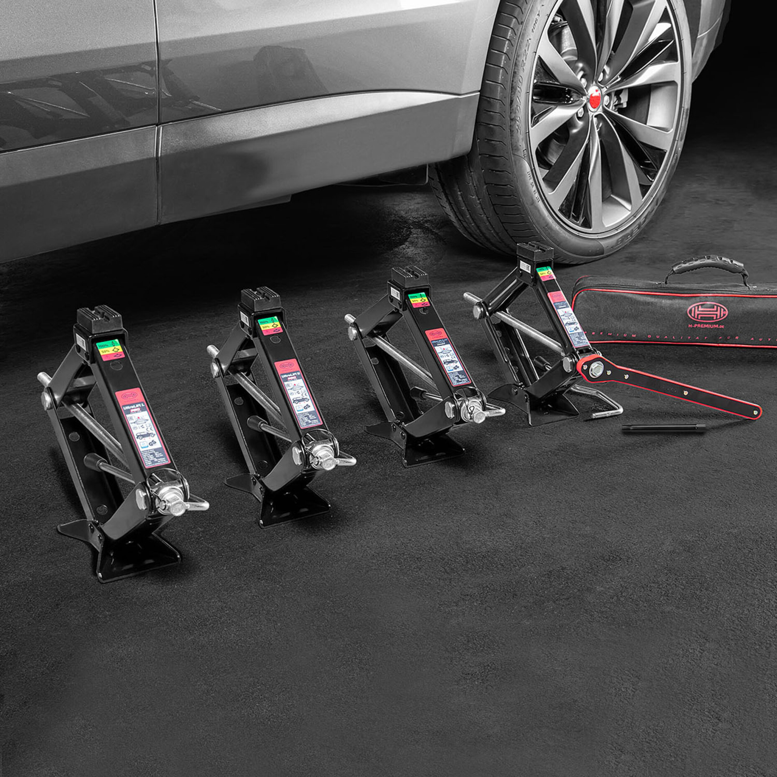 Scherenwagenheber 0,8t "Black Edition" | HEYNER® Ultra Lift XS PRO