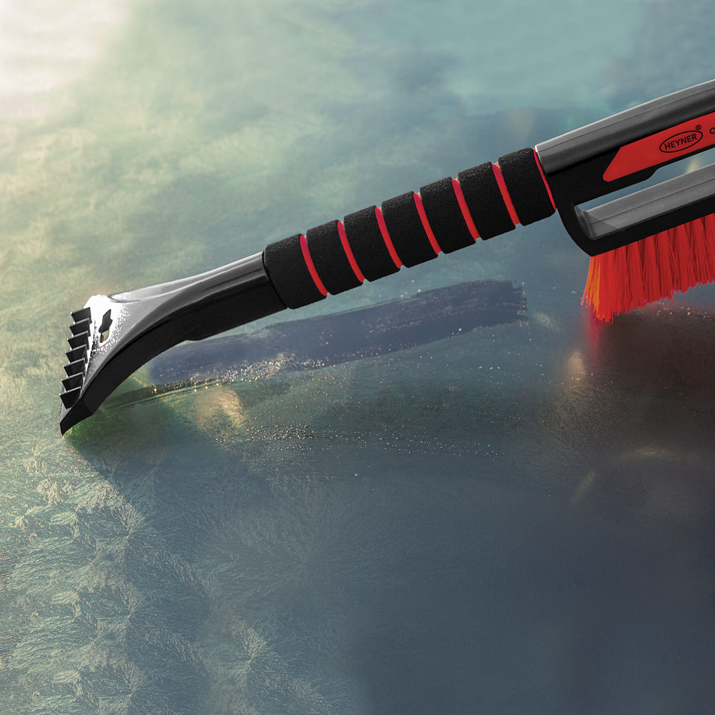 Premium Eiskratzer mit Besen 50cm | HEYNER® SnowStar M PRO