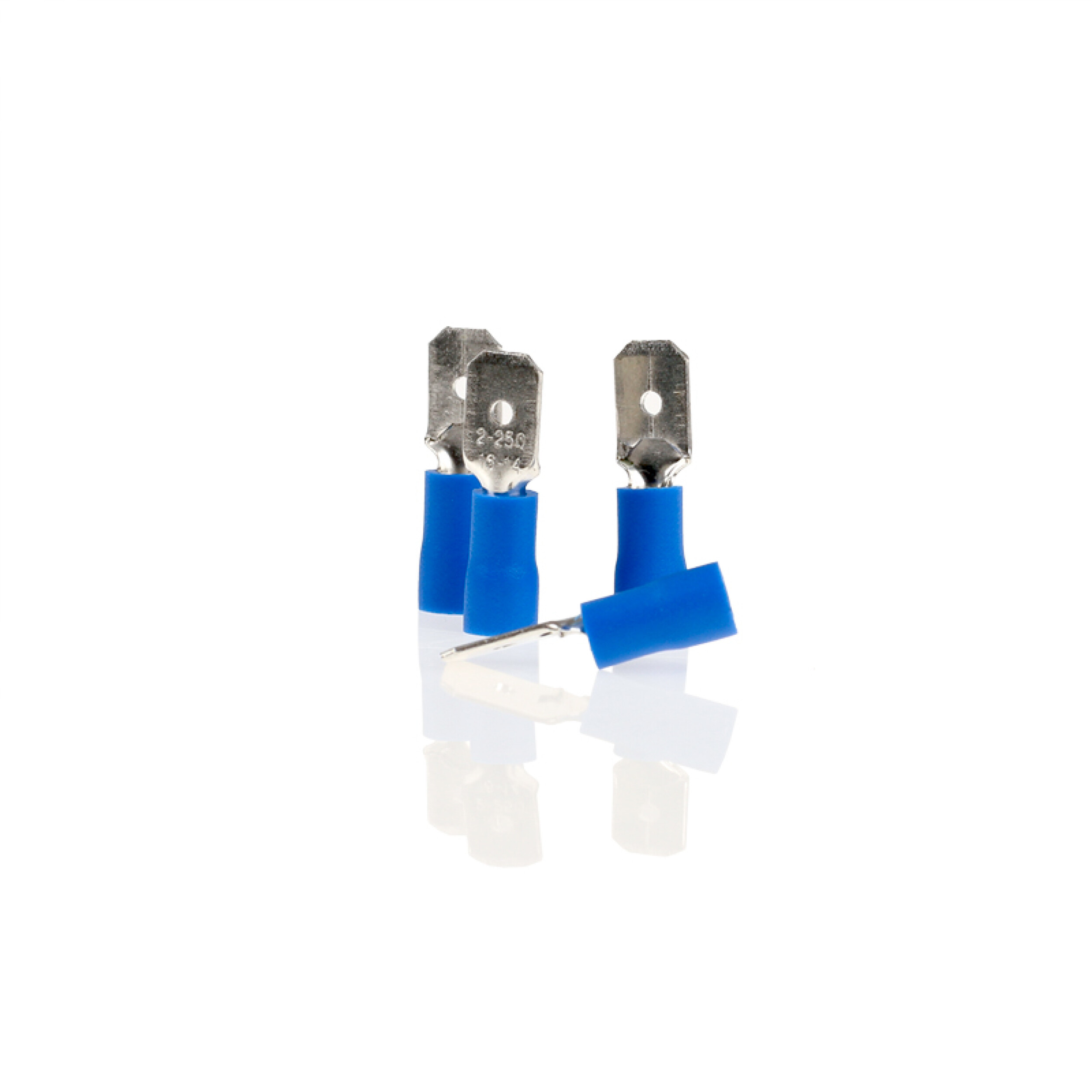Flachstecker blau 6,3mm 10St. | alca® Cable Connect