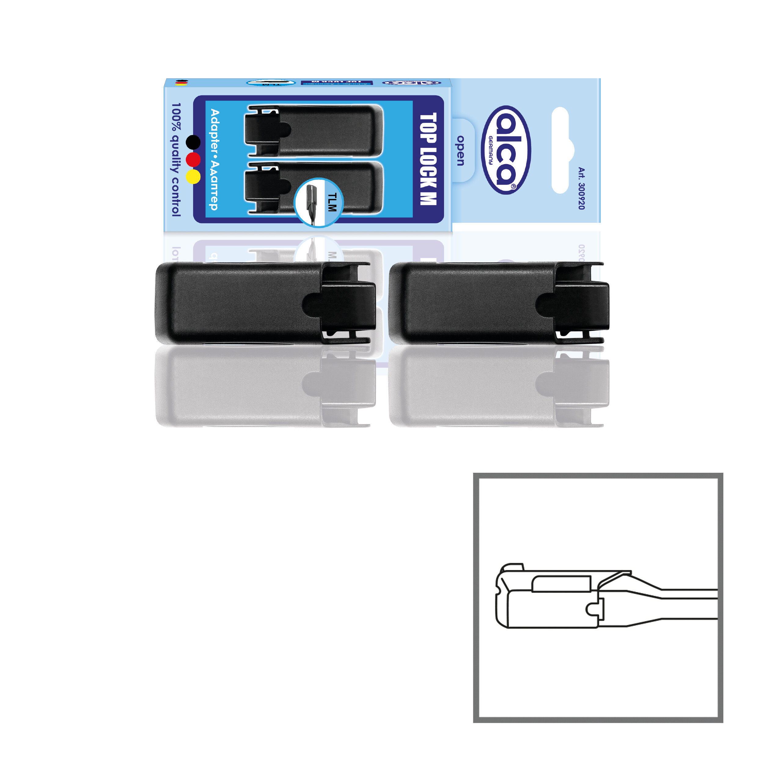 Adapter 2er-Set | alca® TOP LOCK M