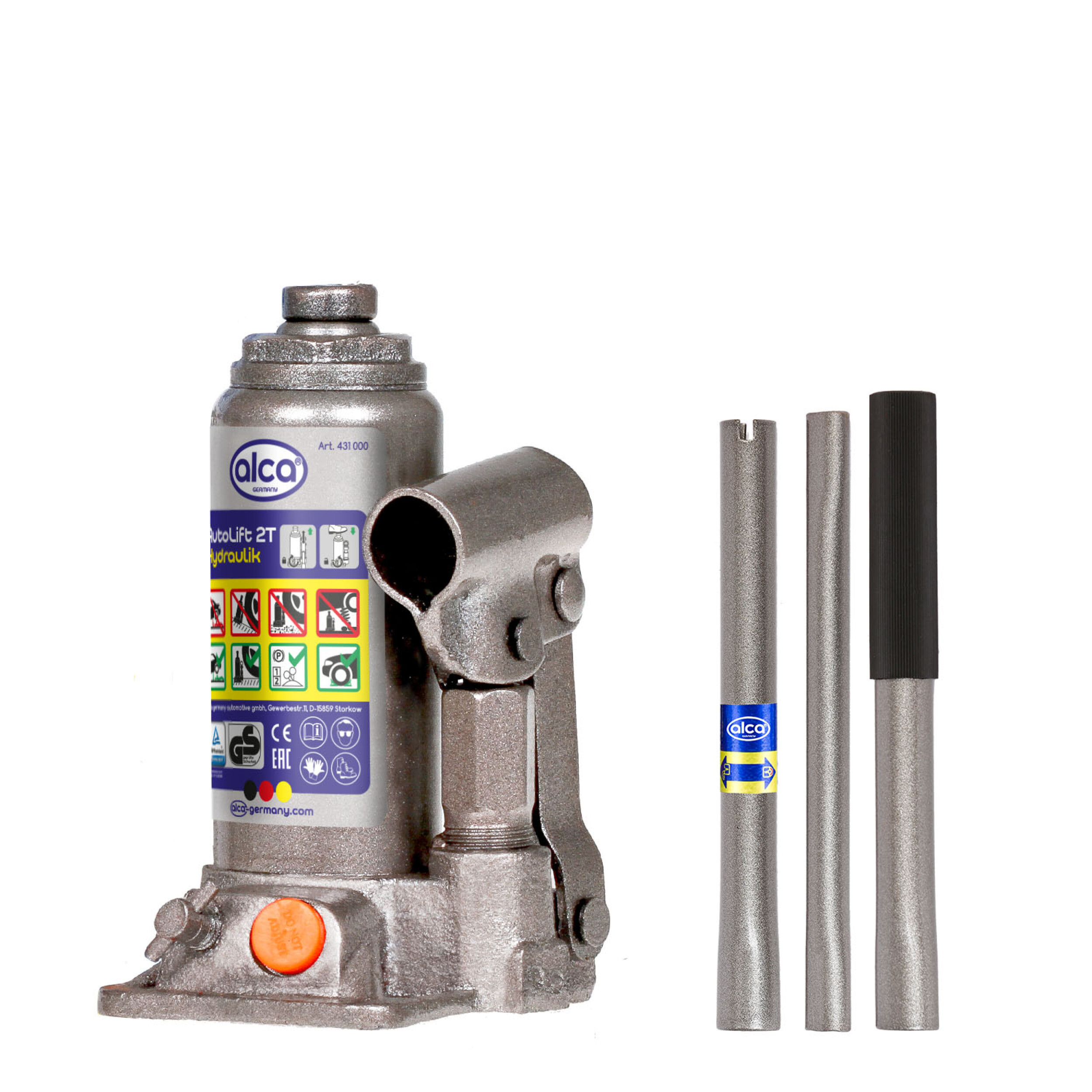 Hydraulischer Unterstellheber | alca® Auto Lift Hydraulik 2t