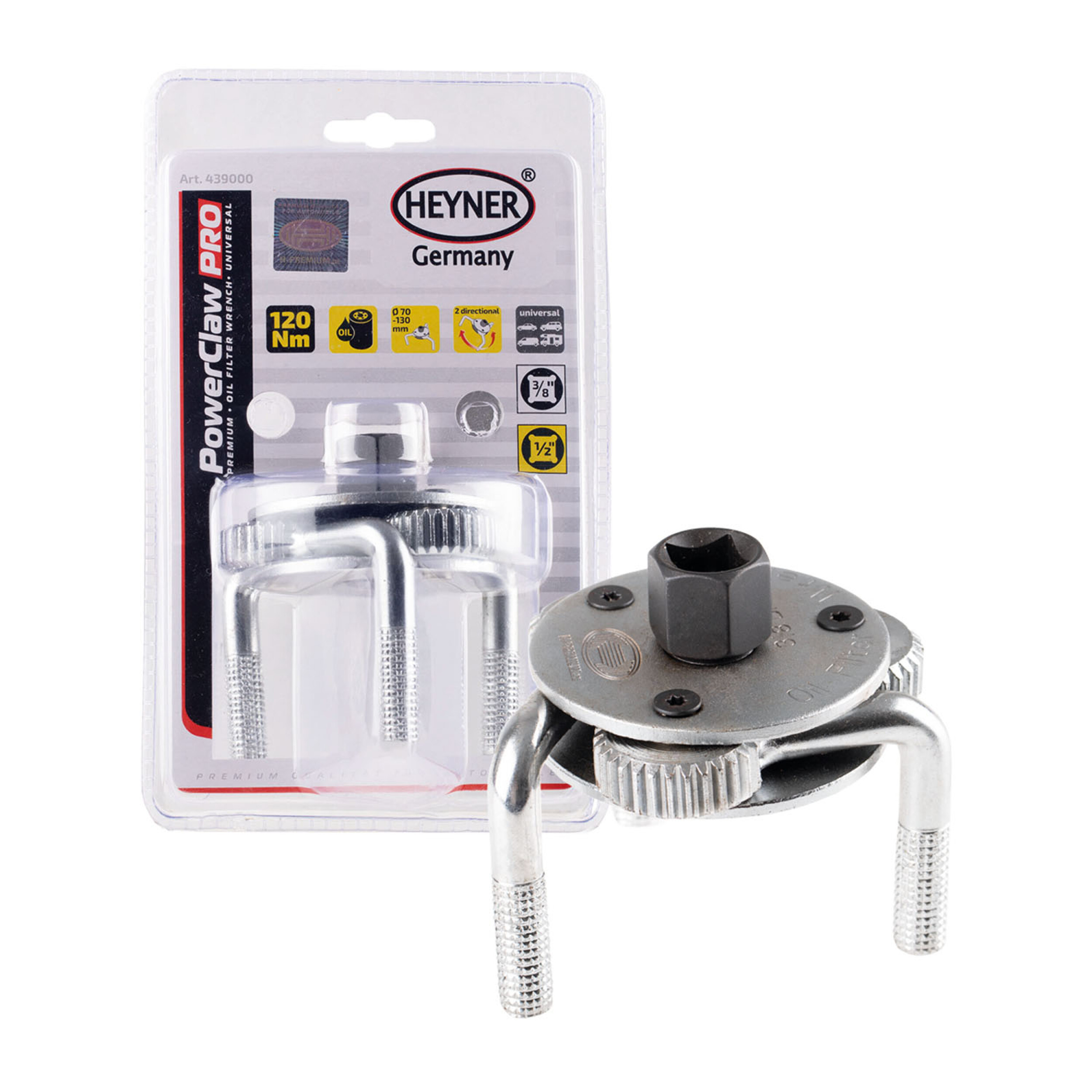 Ölfilterschlüssel 3-armig | HEYNER® Power Claw PRO
