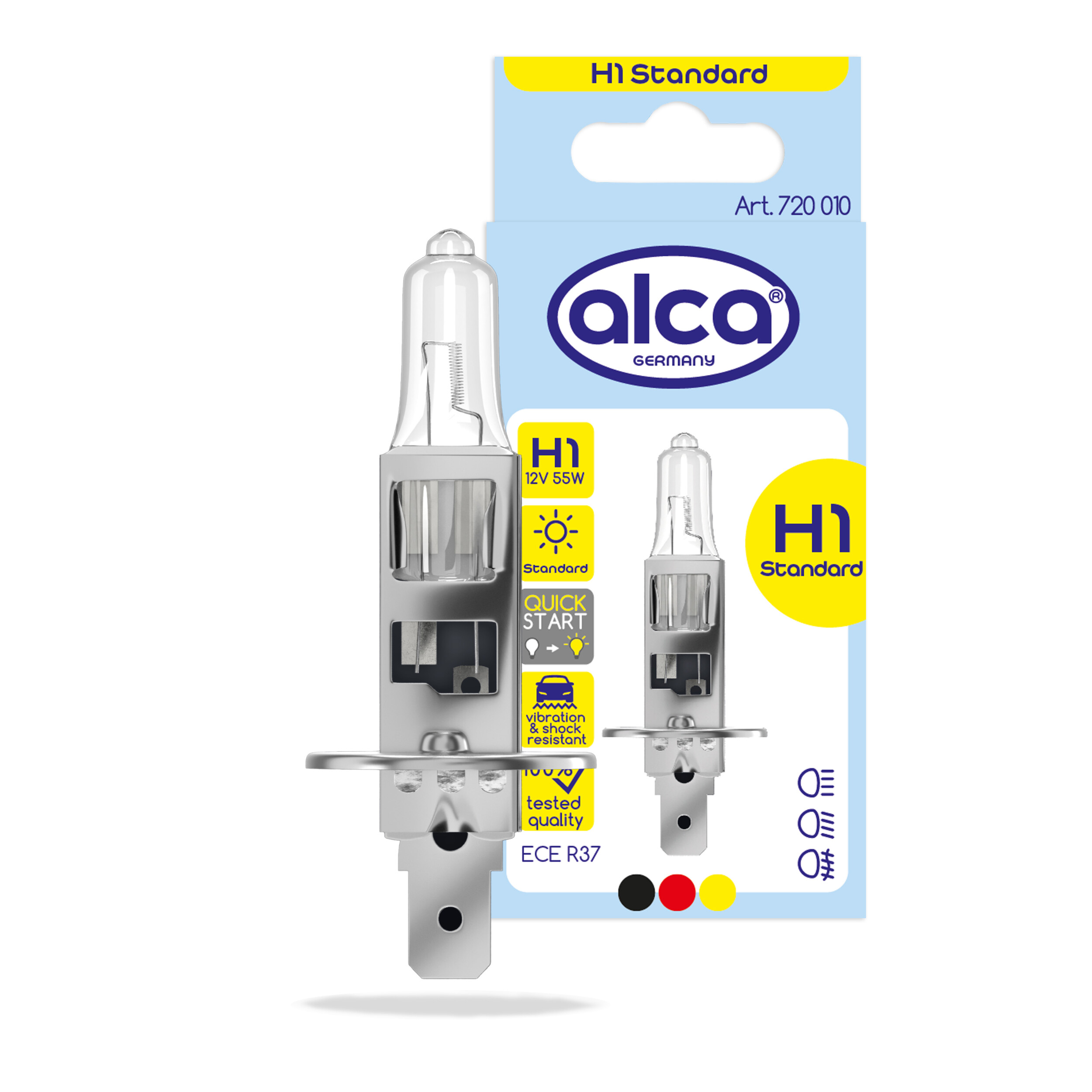 Halogenlampe H1 12V (55W) | alca® H1