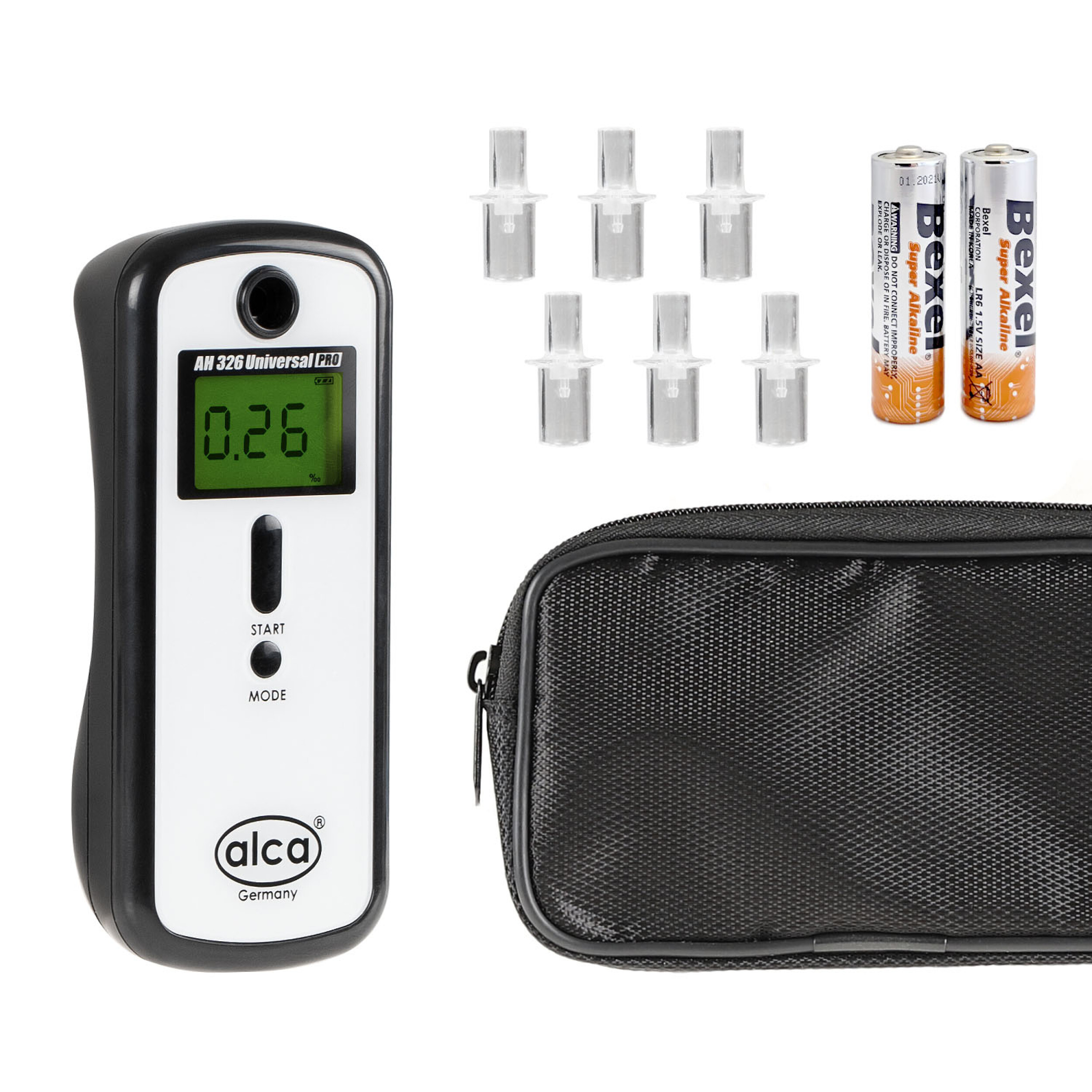 Alkoholtester + 1 Kalibrierung | alca® AH 326 Universal