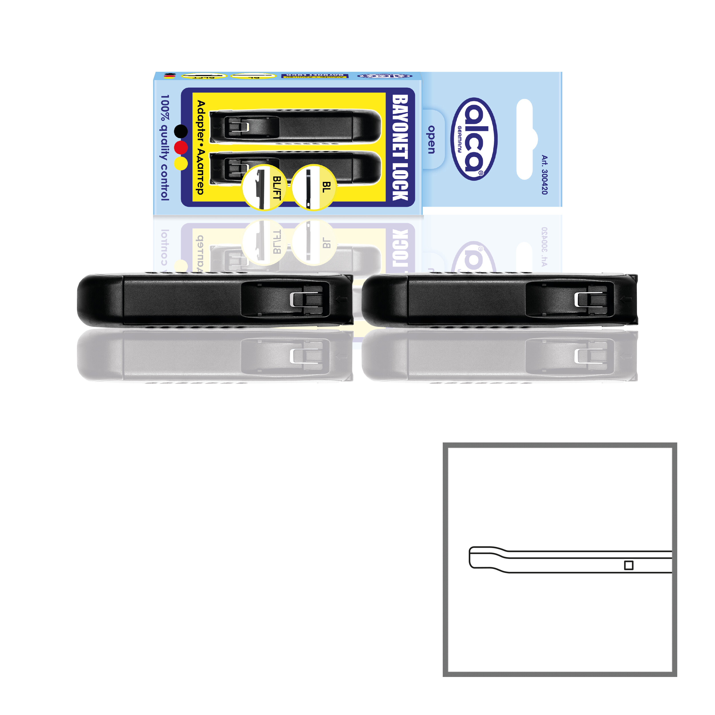 Adapter 2er-Set | alca® BAYONET LOCK