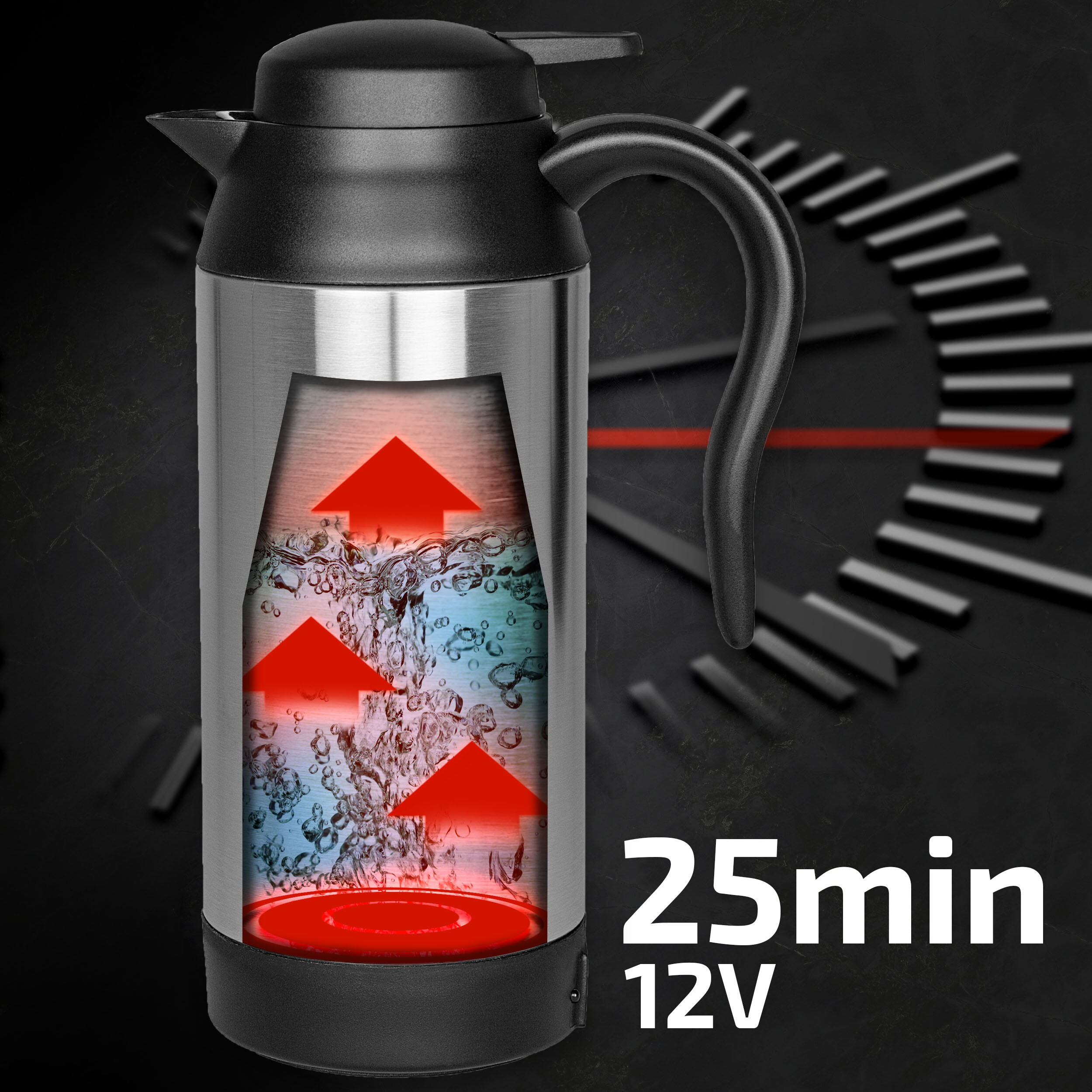 Travel kettle 12V / 24V | HEYNER® ThermoVar PRO 12 V