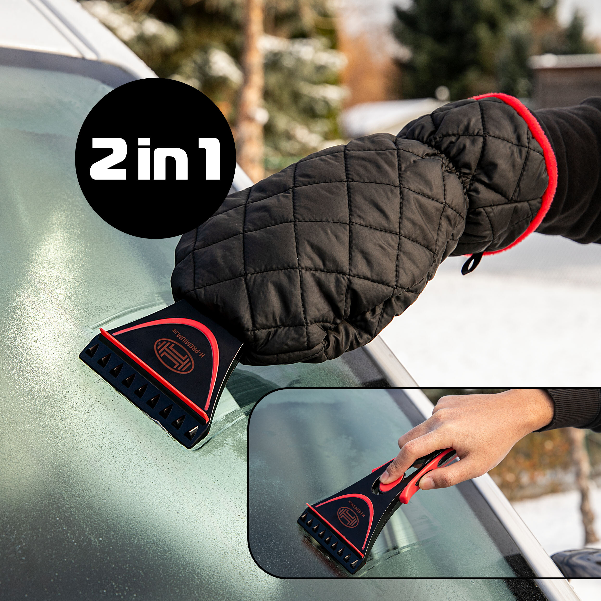 Ice scraper with glove | HEYNER® GloveStar Pro