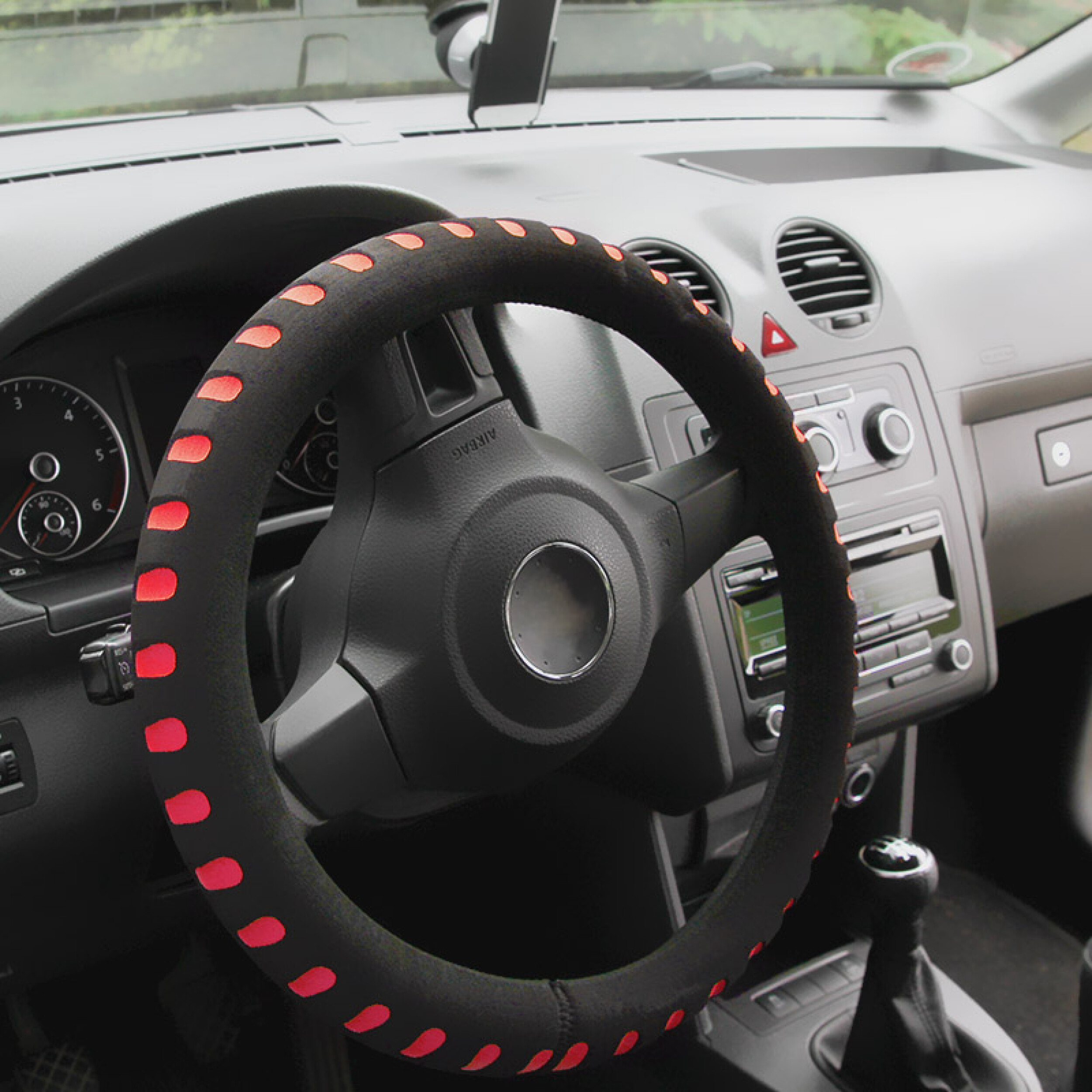 Lenkradhülle SOFT rot | alca® O-Cover