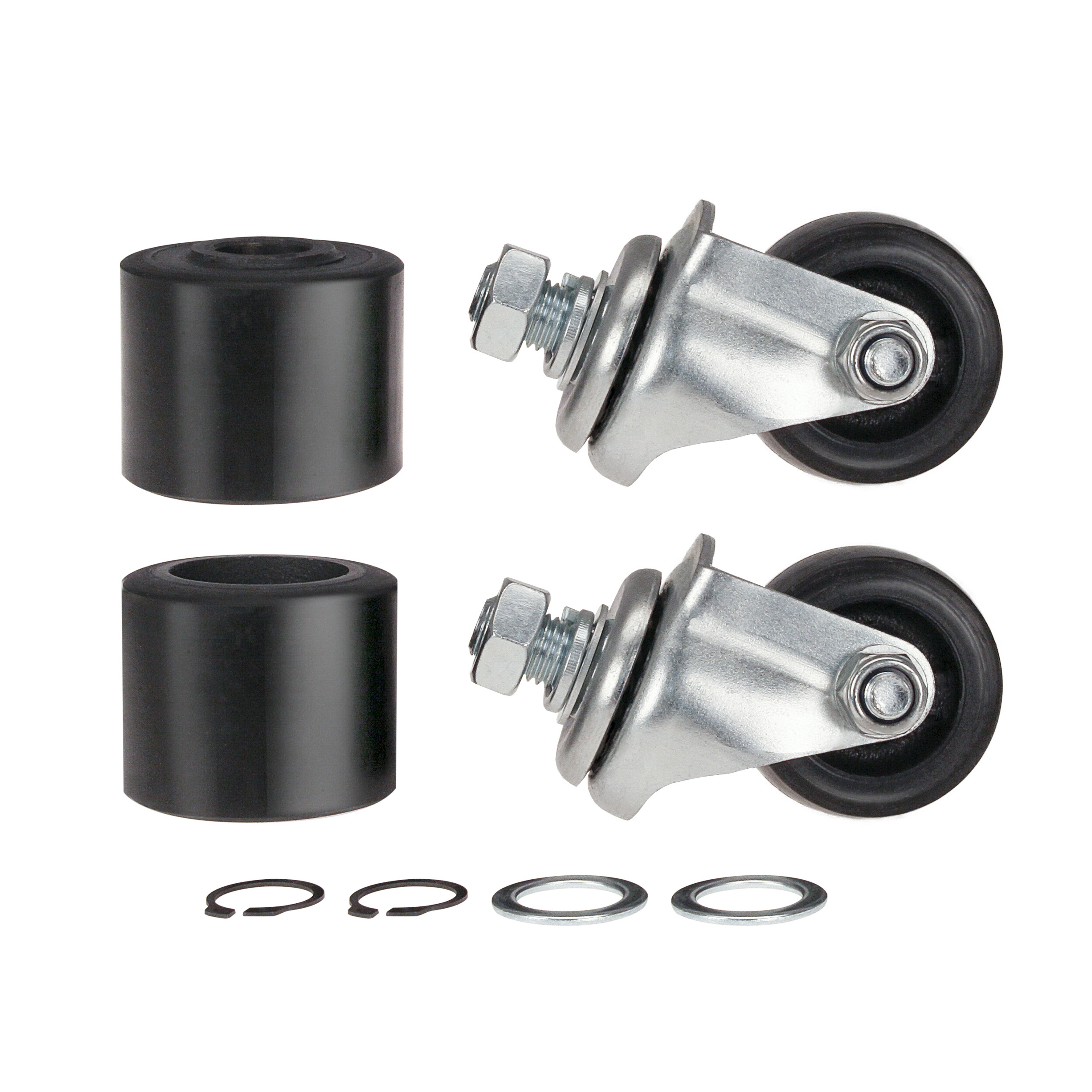 Ersatz Gummireifen für Art. 347030 (4 Stück) | HEYNER® RubberWheel PRO