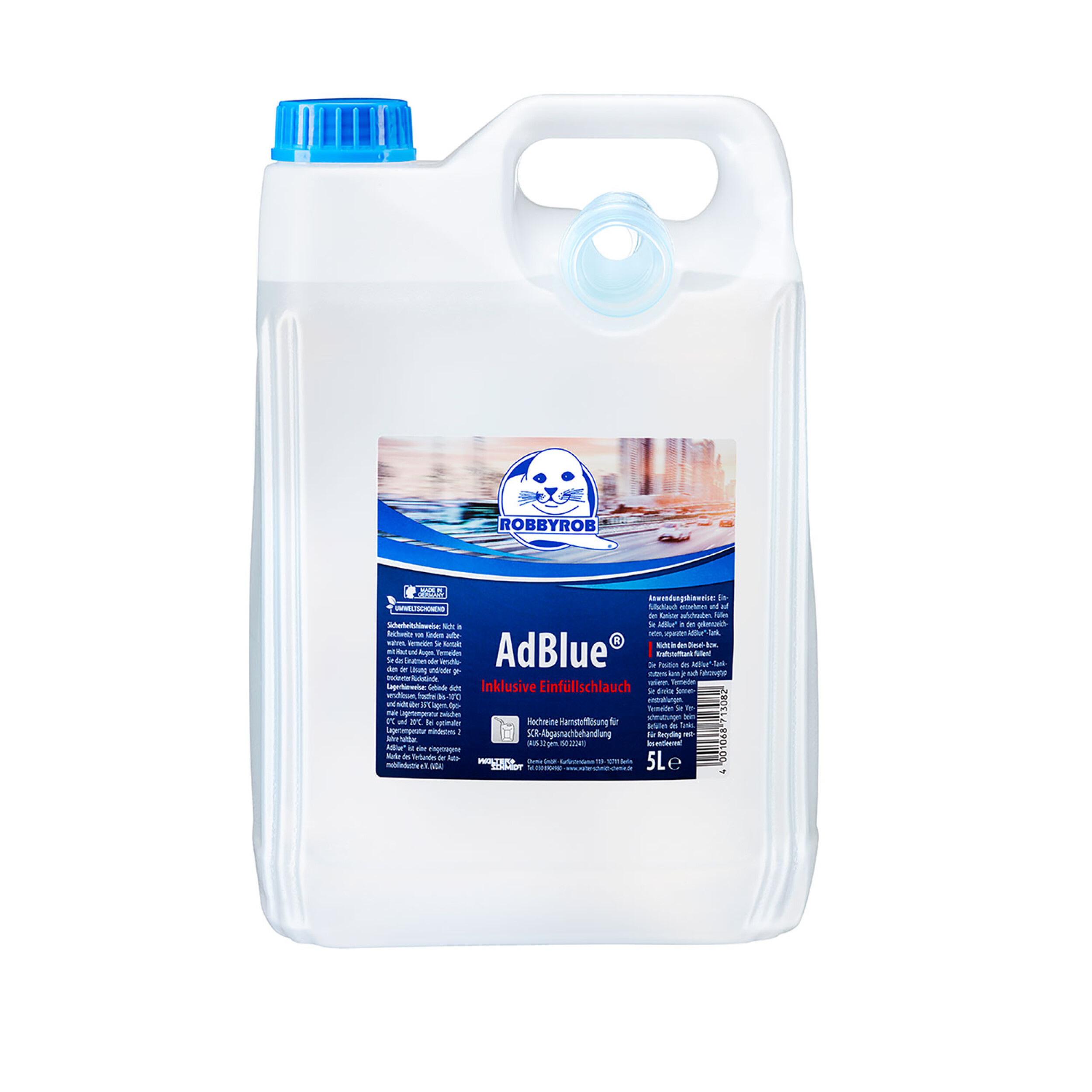AdBlue® 5l Kanister mit Einfüllschlauch | RobbyRob AdBlue