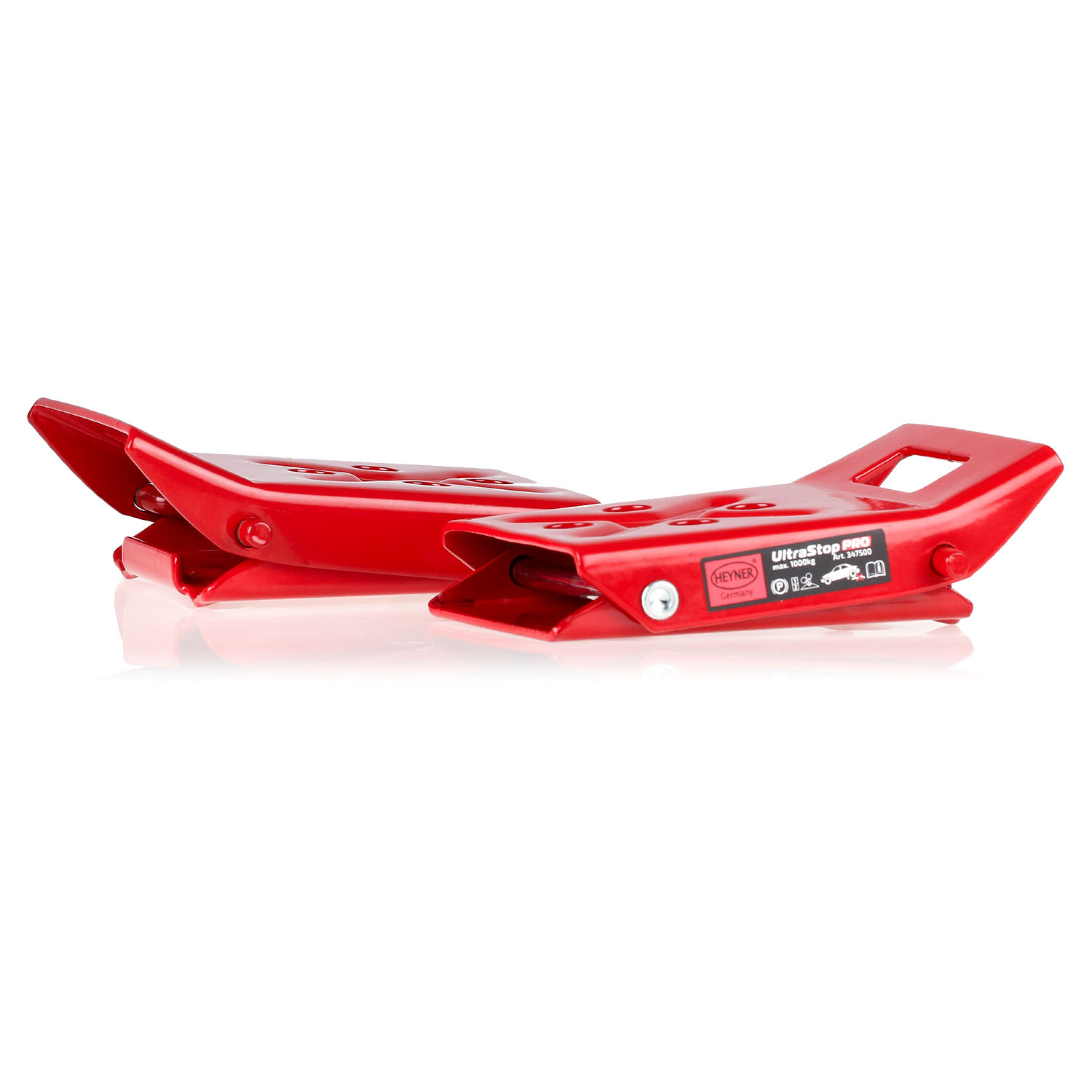 Wheel chock 1000kg set of 2 | HEYNER® UltraStop PRO