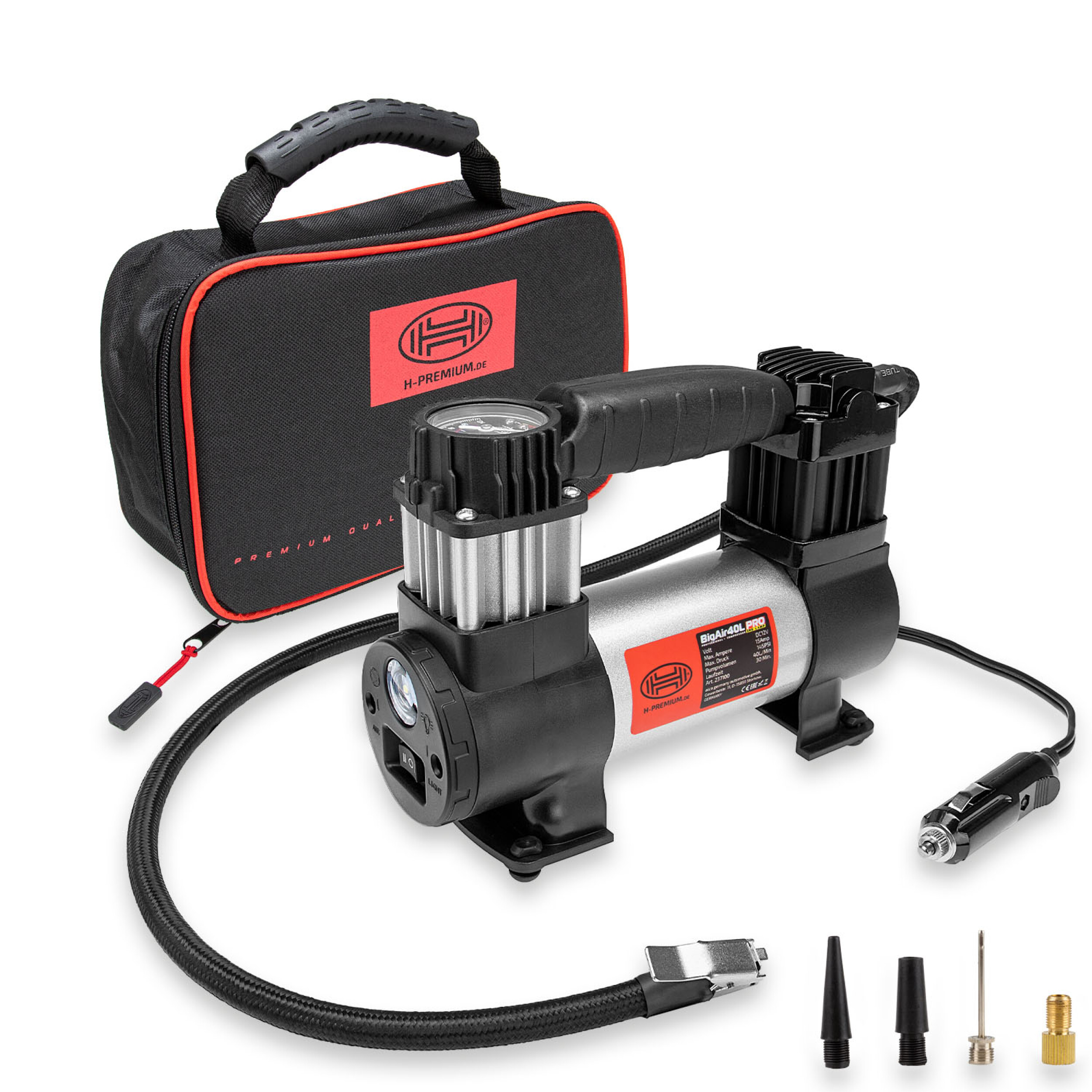 Kompressor 12V ''Big Air 40L'' Lamplight | HEYNER® BigAir40L PRO