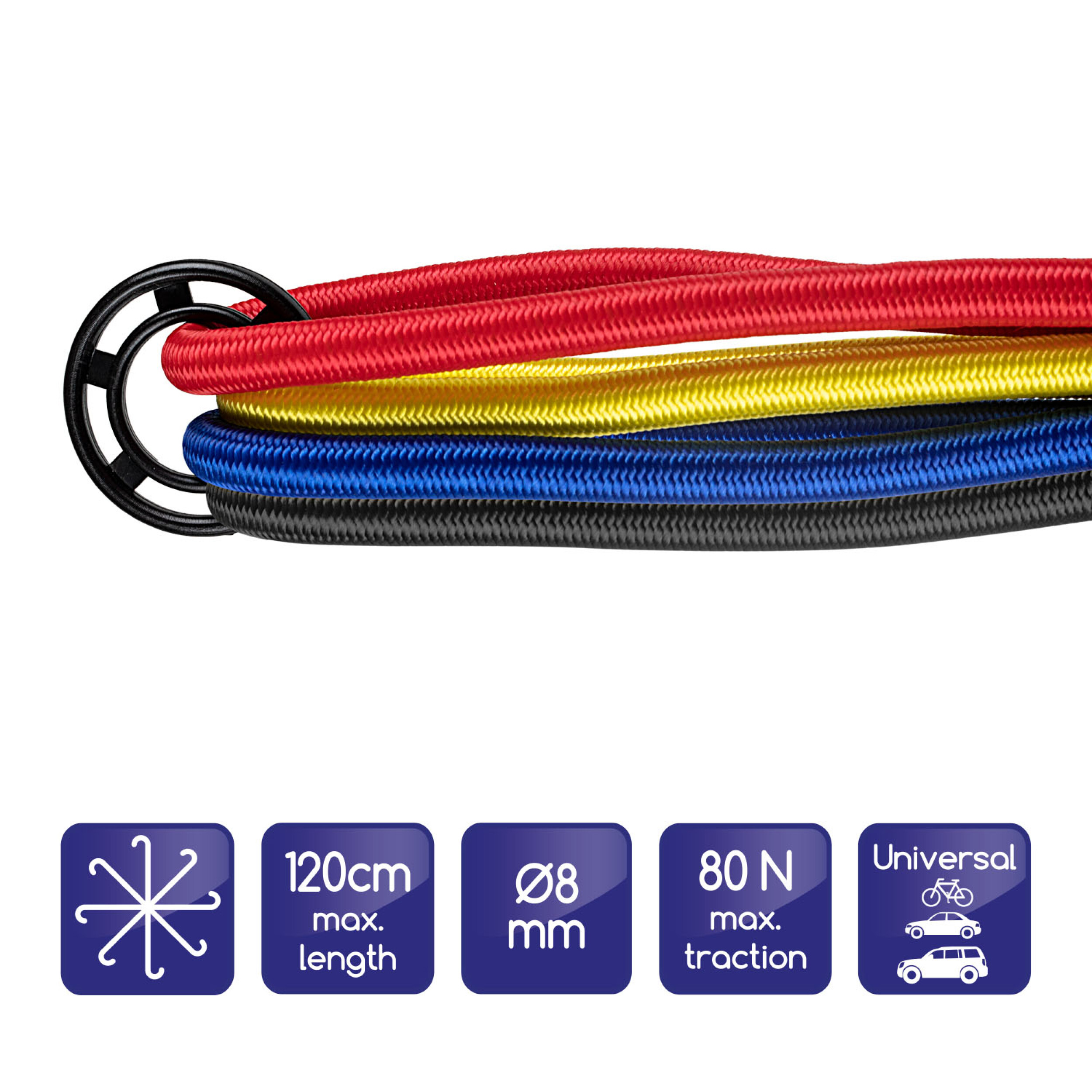 Gepäckspanner Set | alca® Transport Flex Oktopus