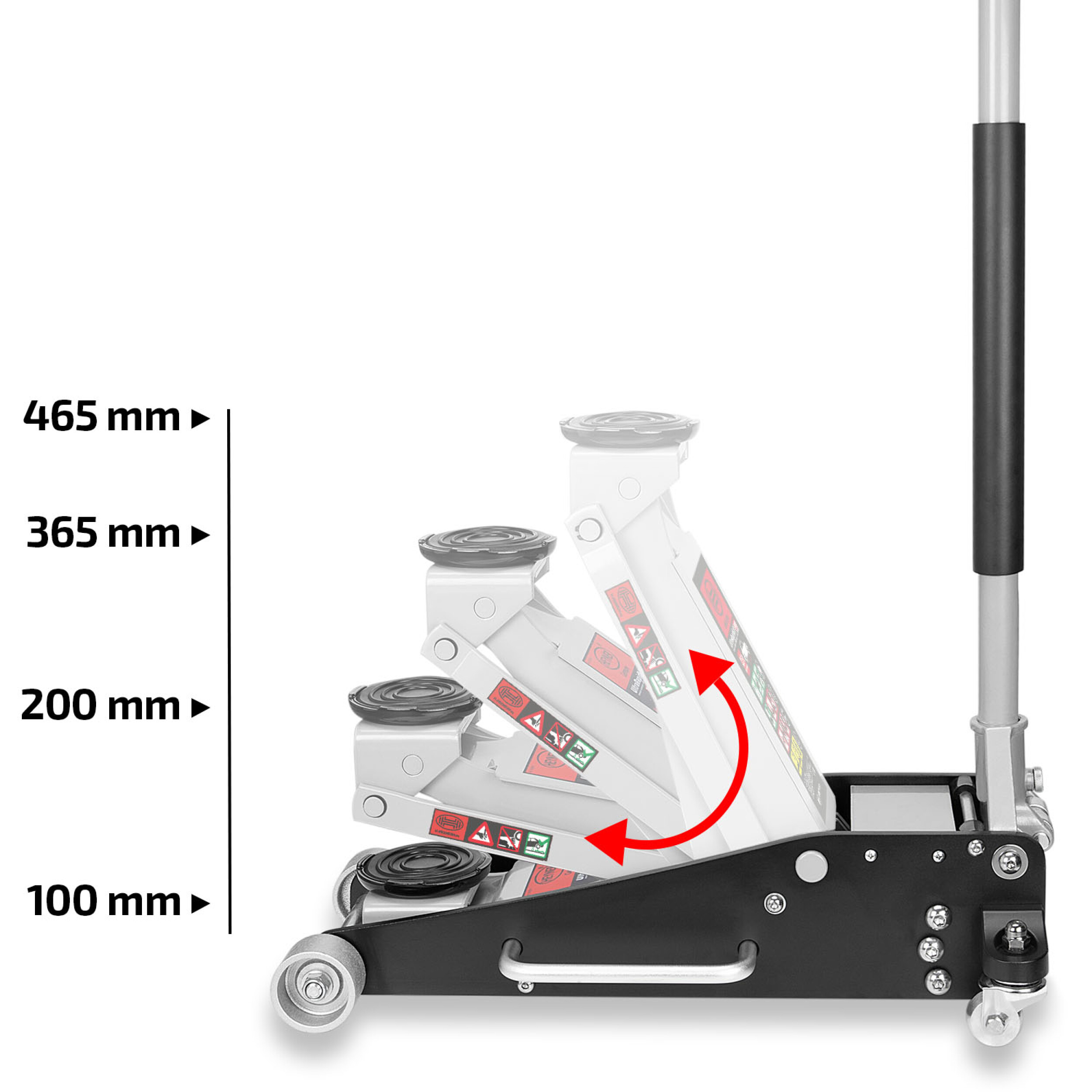 Premium maneuvering jack 2.5 t | HEYNER® UltraRapidLift PRO