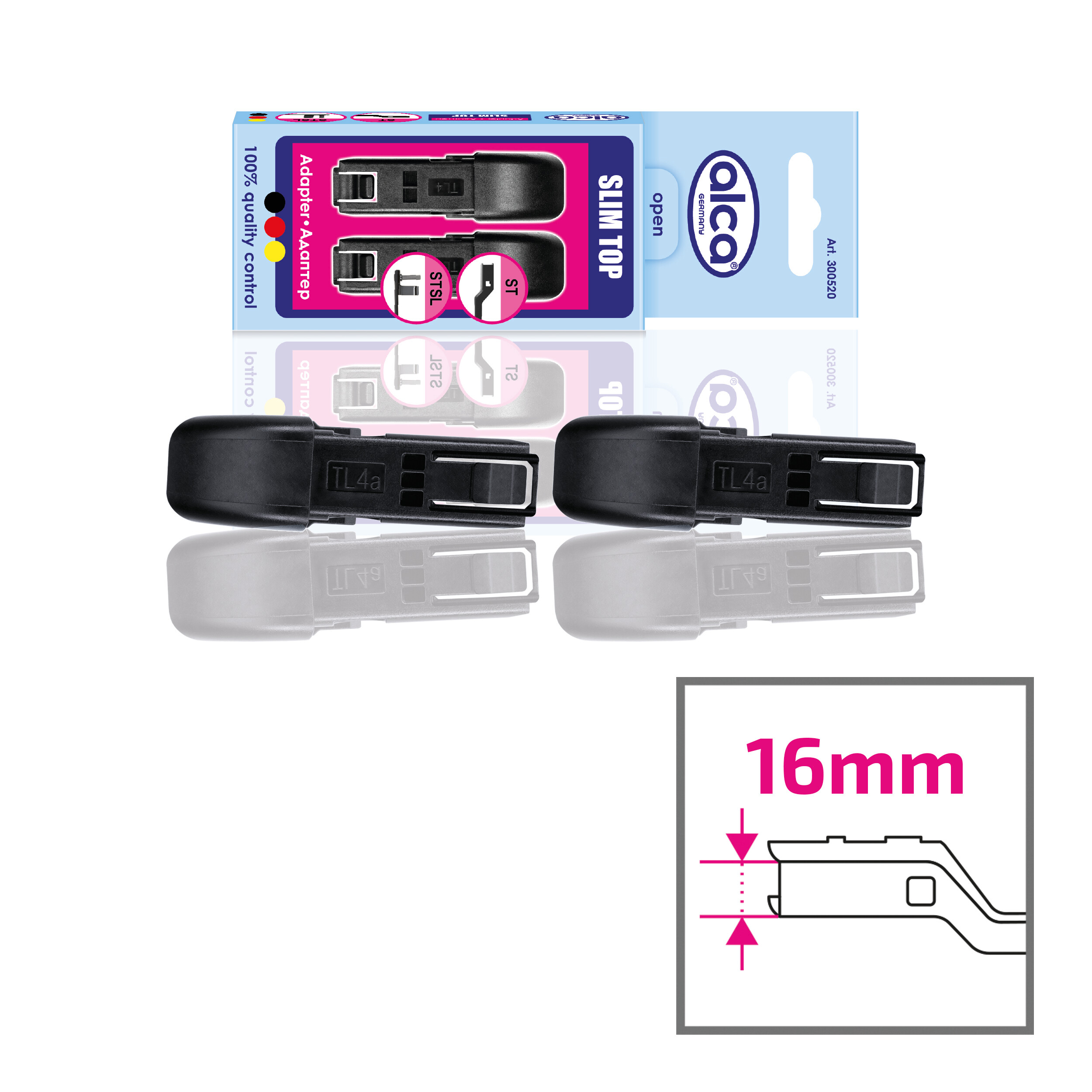 Adapter 2er-Set | alca® SLIM TOP