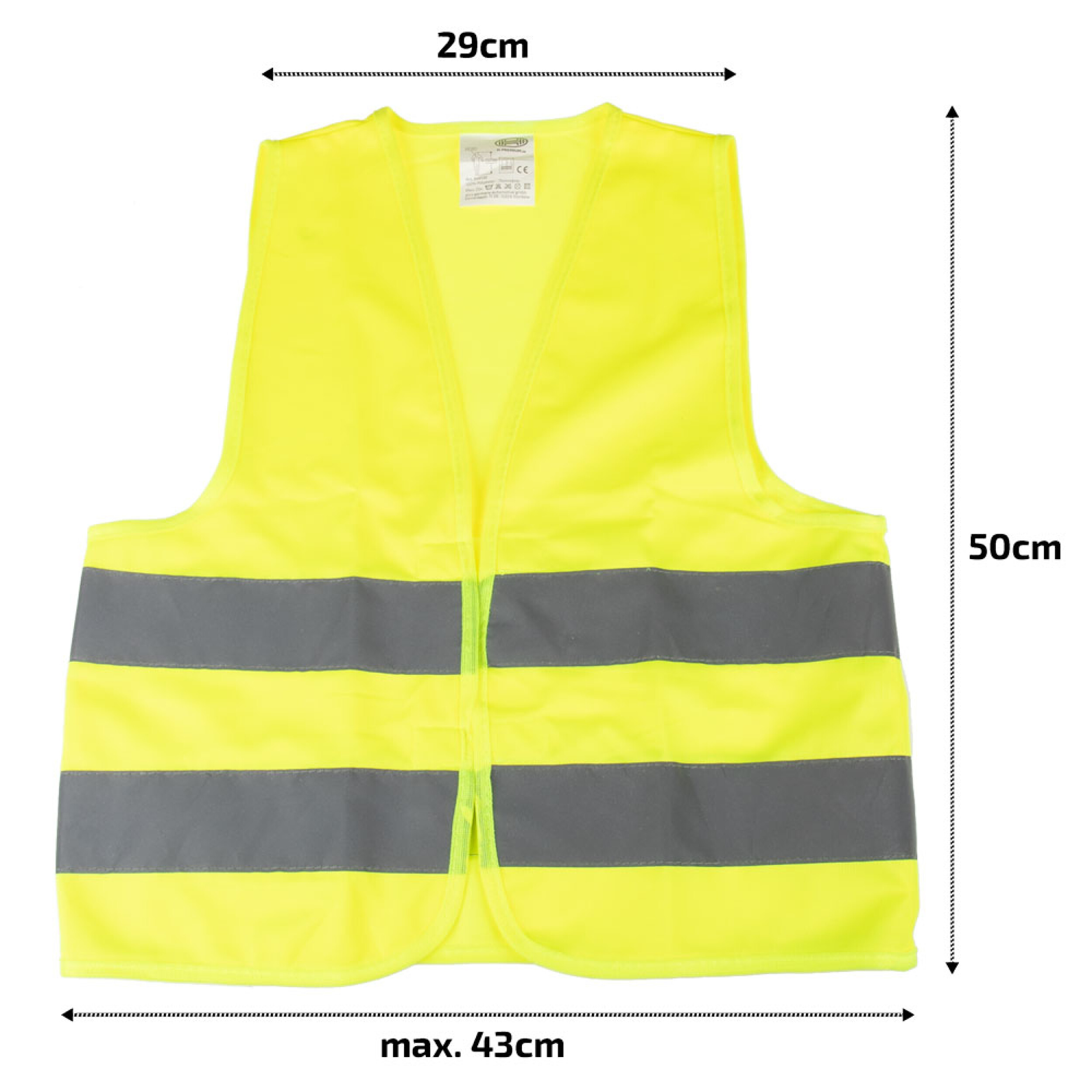 Warnweste gelb (2er-Set) Kinder / Erwachsene| HEYNER® 2x Safety Jacket Kids