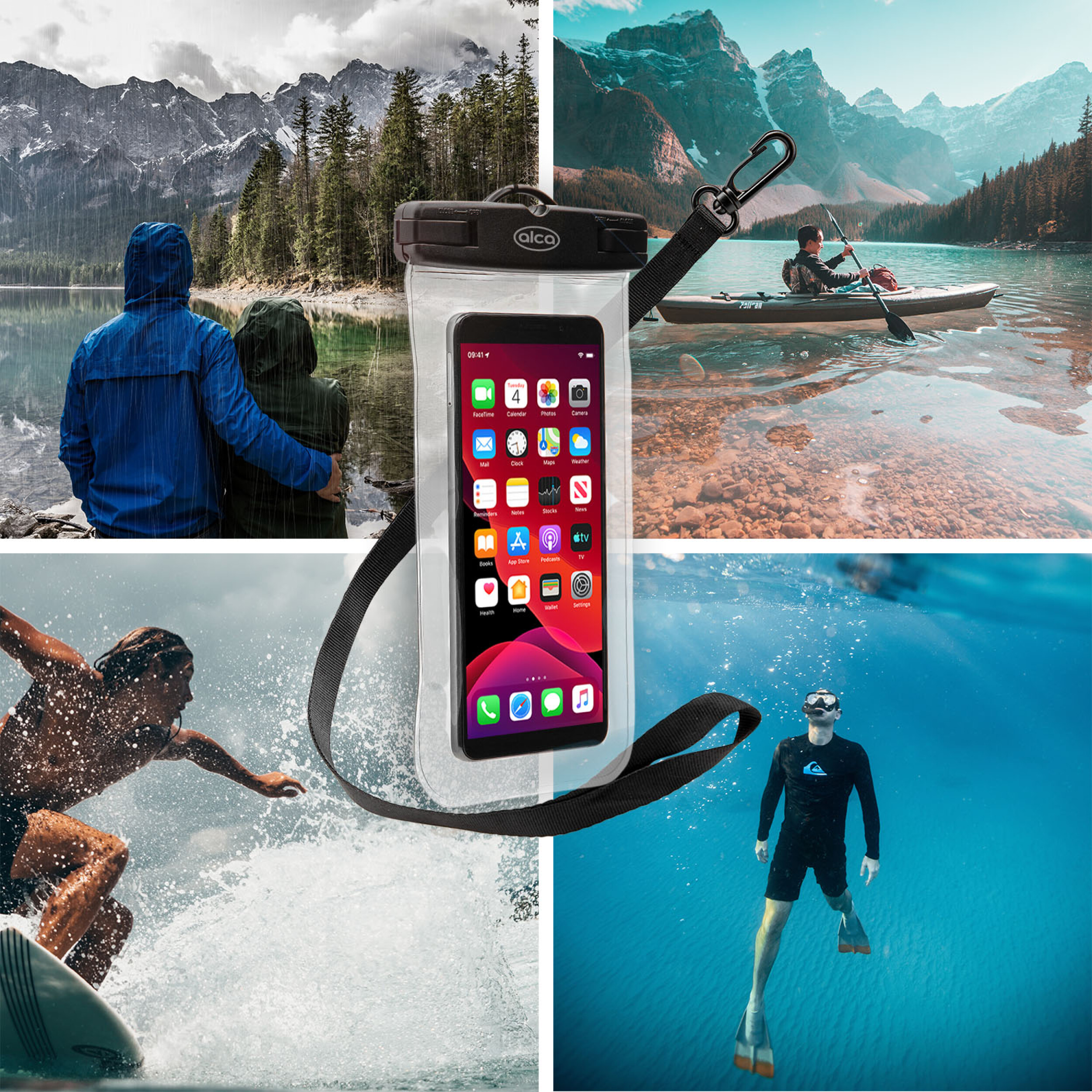 Wasserdichte Handyhülle (Schwimmend / Standard) | alca® AquaSafe PhoneBag