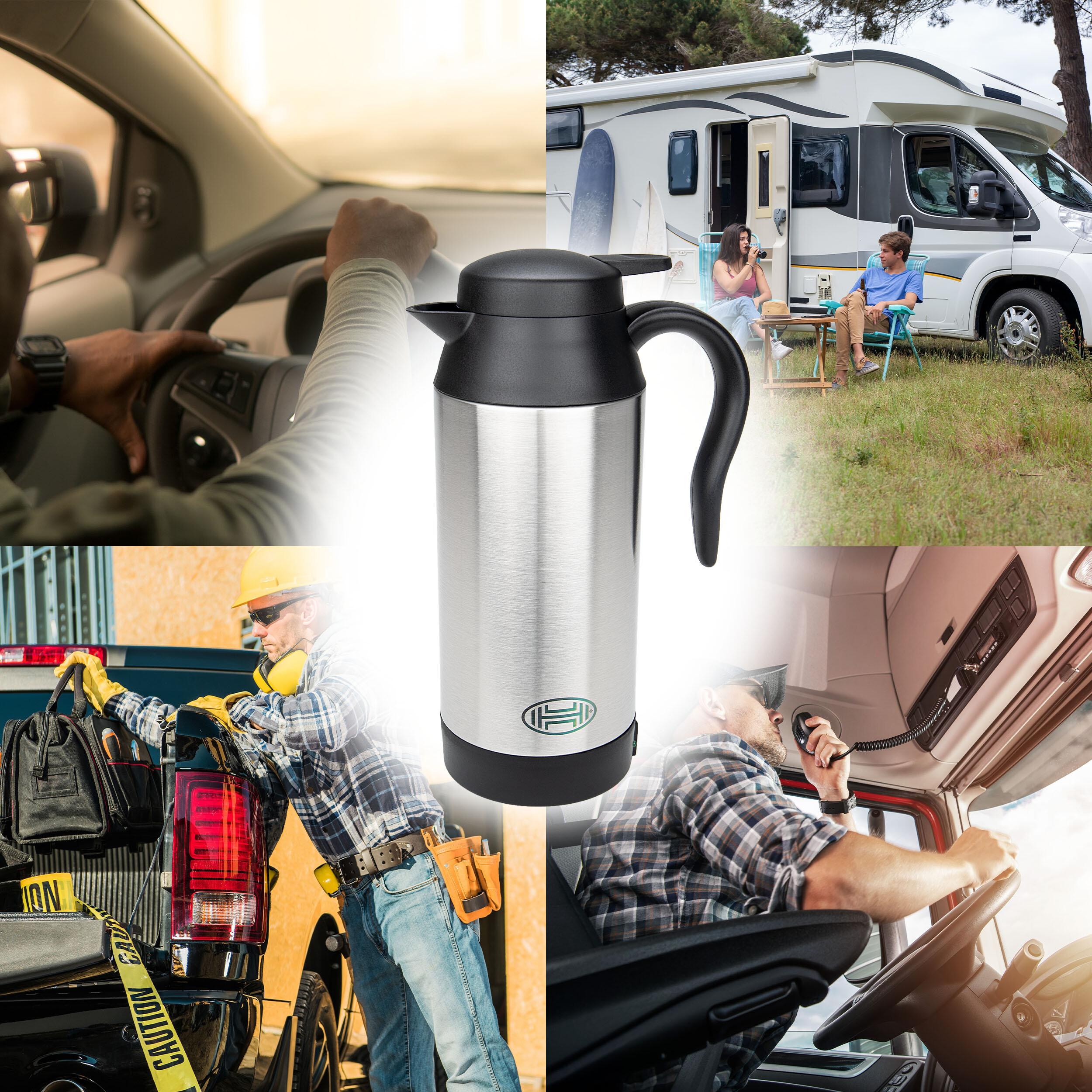 Travel kettle 12V / 24V | HEYNER® ThermoVar PRO 12 V