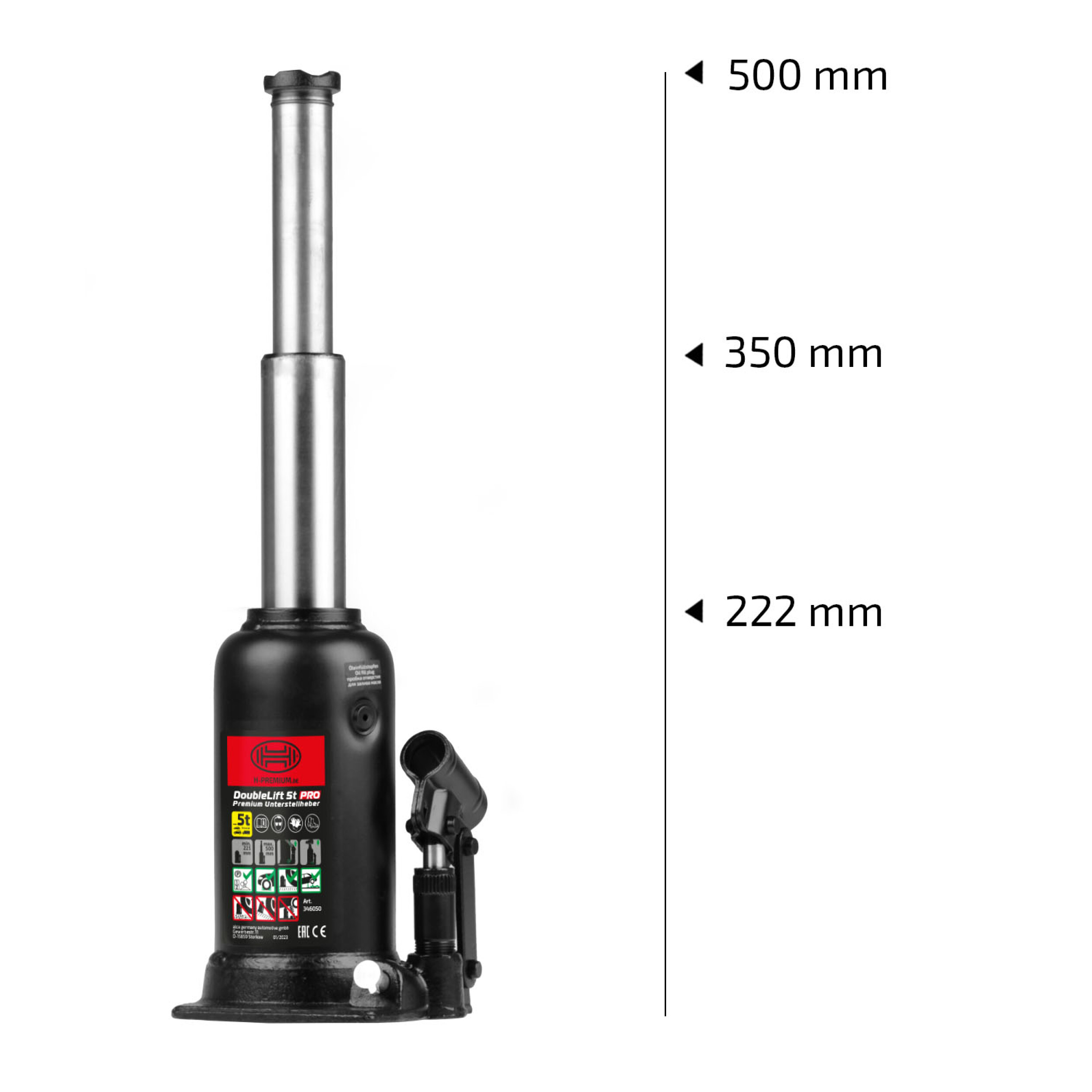 Hydraulischer Stempelwagenheber | HEYNER® DoubleLift 5t PRO