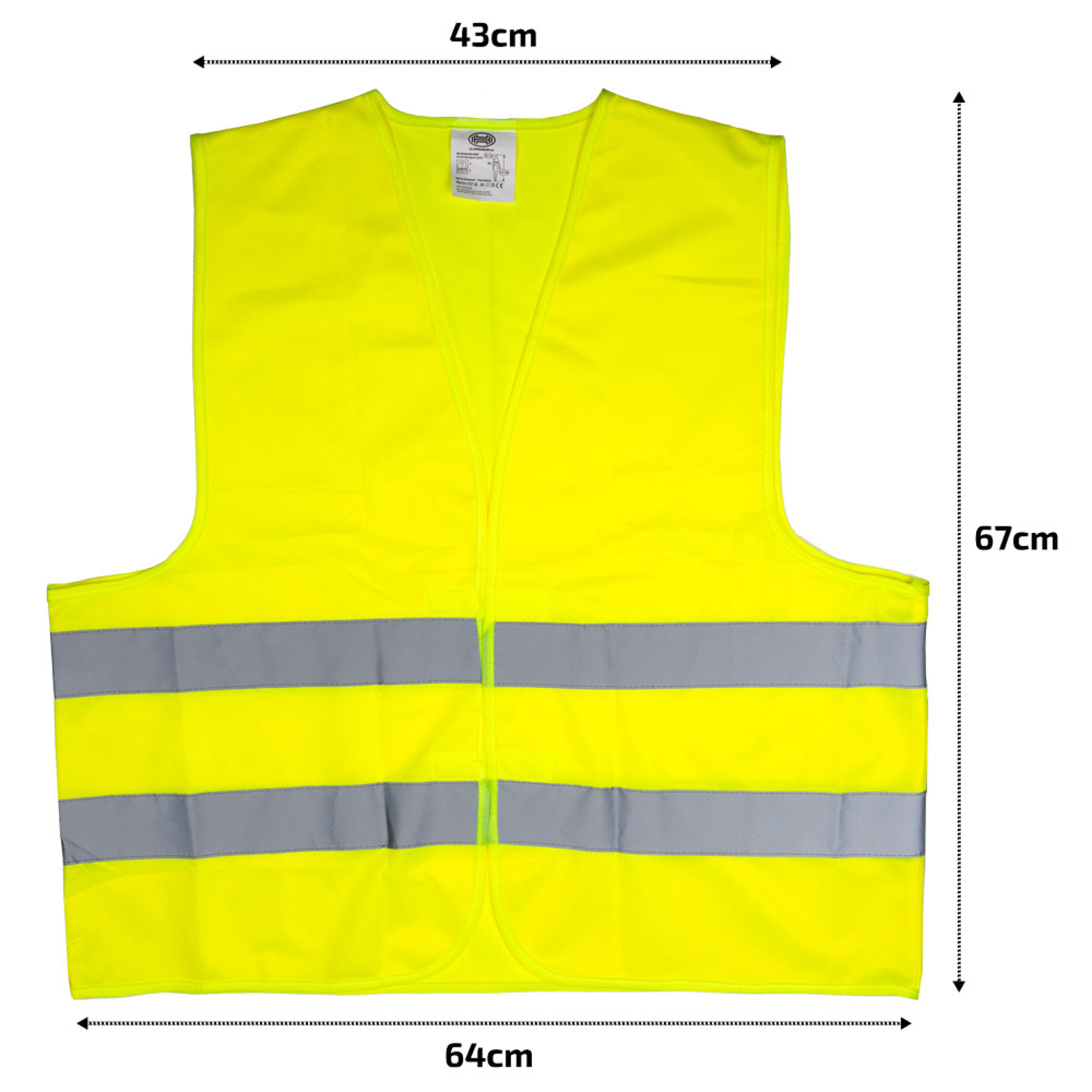 Warnweste gelb (2er-Set) Kinder / Erwachsene| HEYNER® 2x Safety Jacket Kids