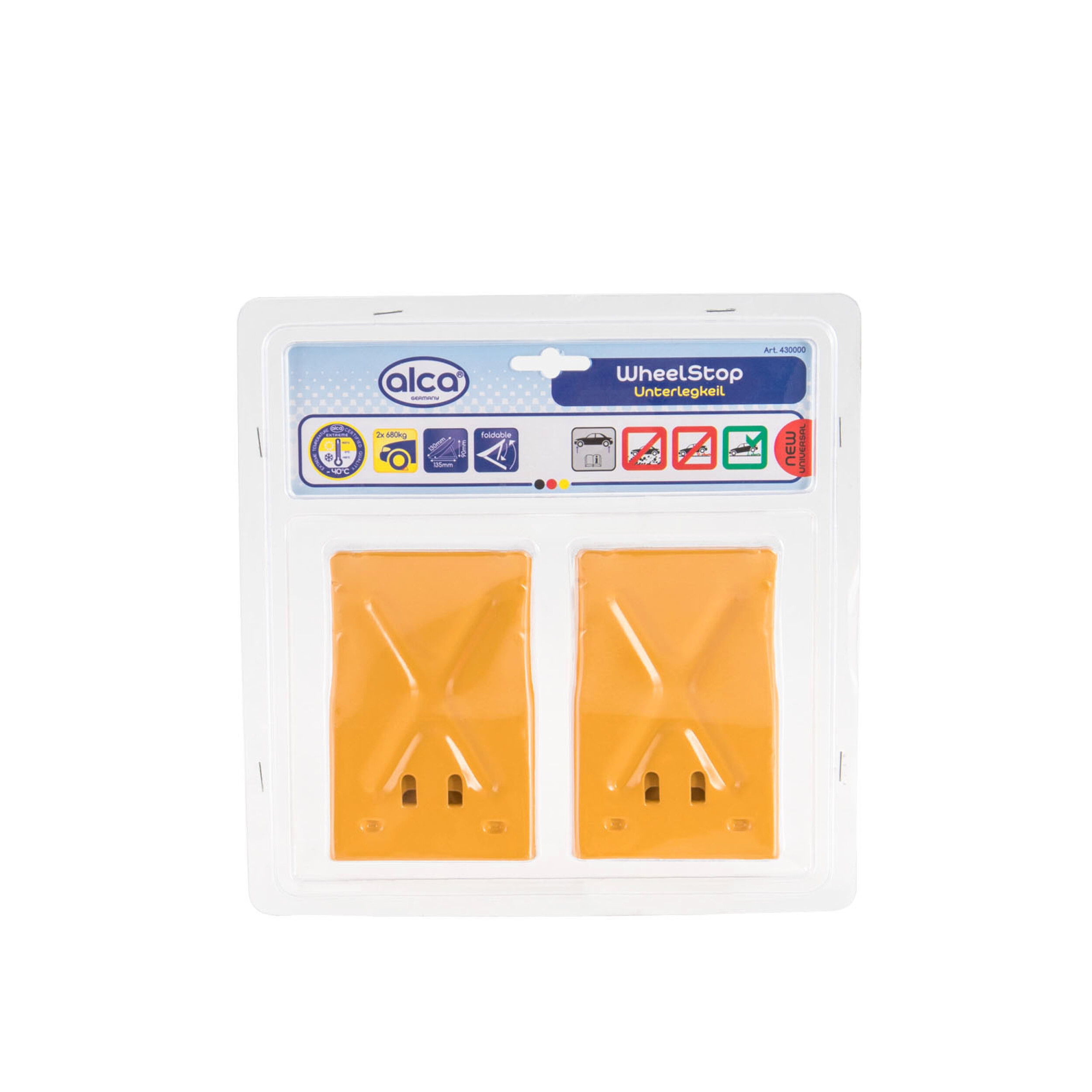 Unterlegkeil 2er-Set | alca® Wheel Stop