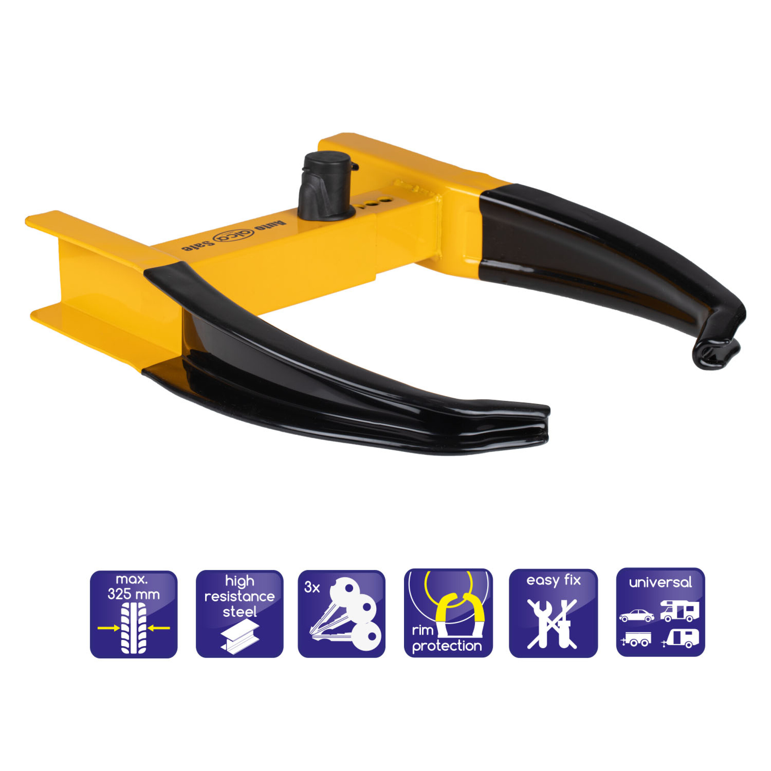 Radkralle ausziehbar | alca® AutoSafe Power Block XL