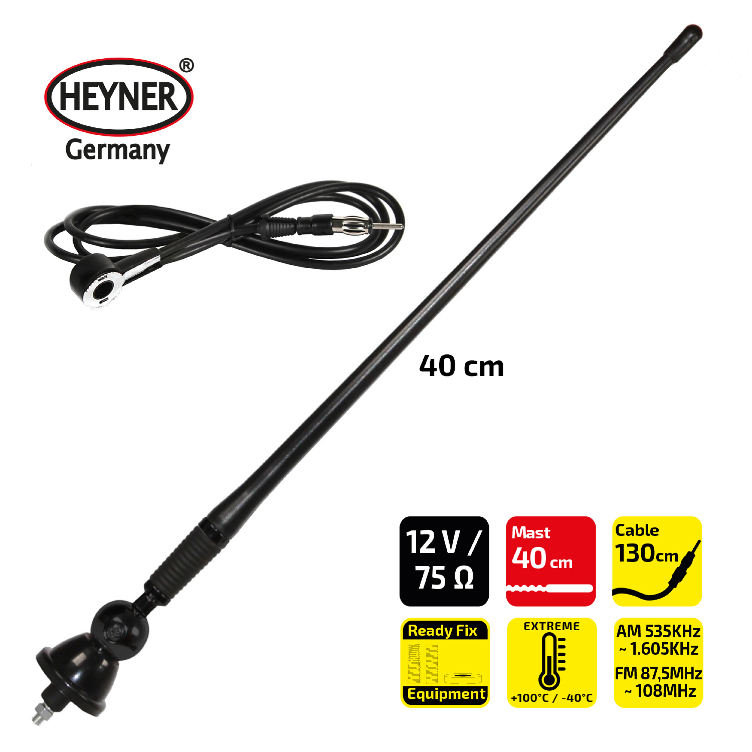 Flex-Antenne 12 V | HEYNER® Antenne Flex
