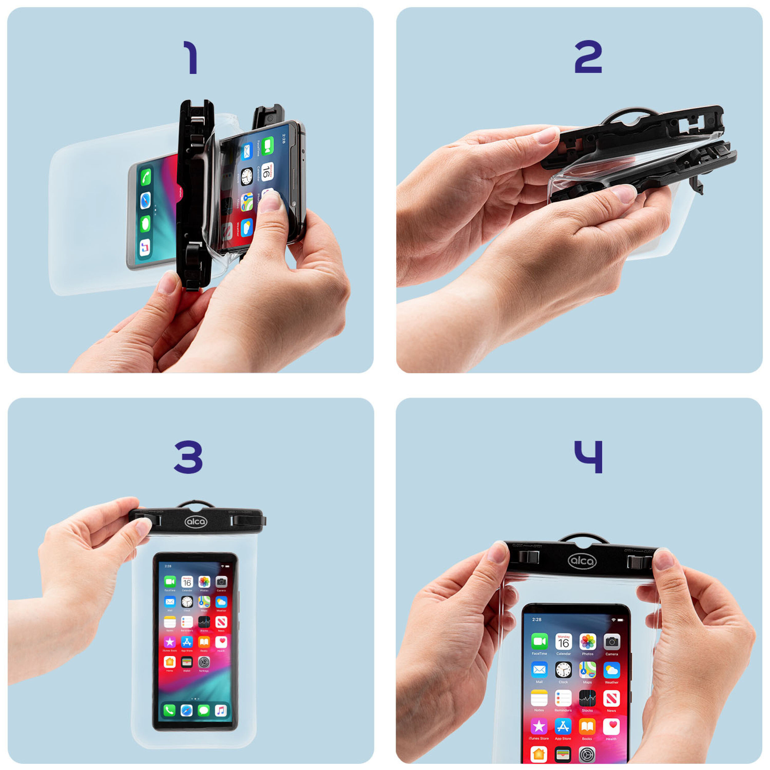 Wasserdichte Handyhülle (Schwimmend / Standard) | alca® AquaSafe PhoneBag